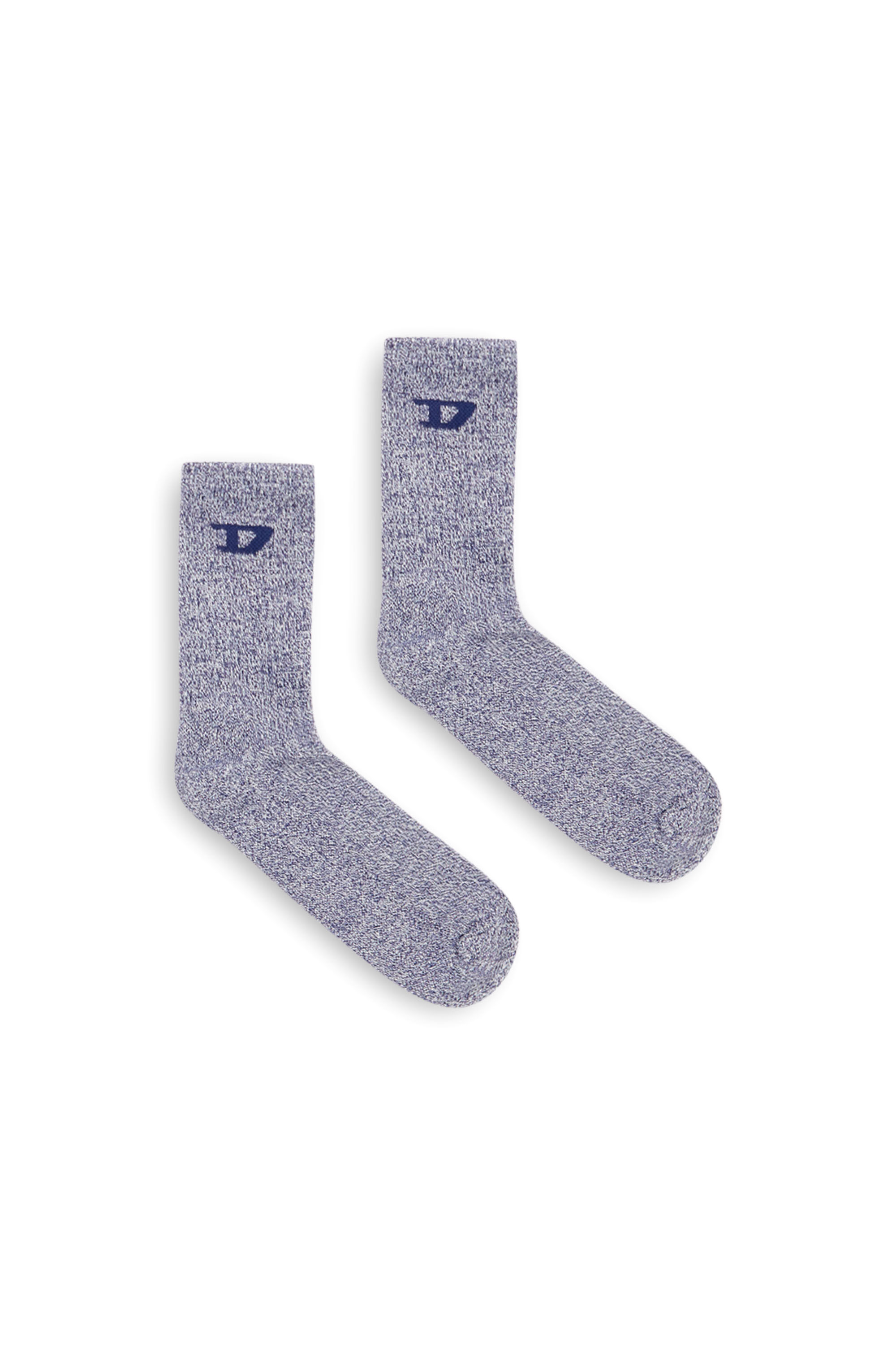Diesel - SKM-D-TENNIS-CREW-17.5-S, Male's Cotton sock with cushioned sole in ブルー - 1