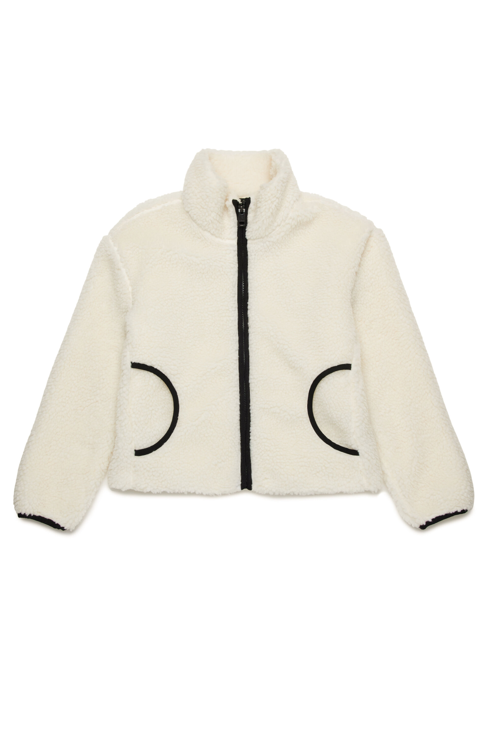 JFCHIBI Teddy jacket with Oval D logo｜ホワイト｜ガールズ｜DIESEL