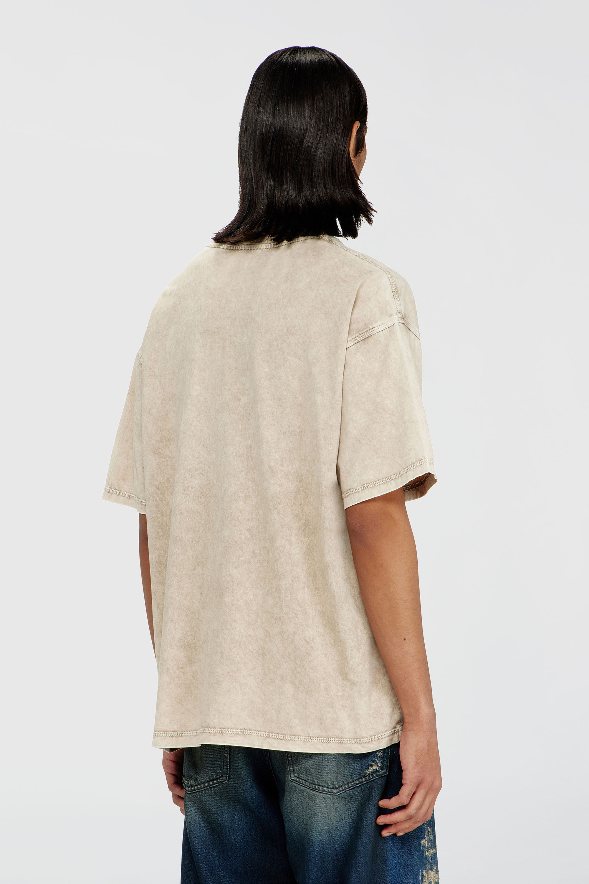 Diesel - T-BOXT-AA14, Male's Tシャツ in ベージュ - 4