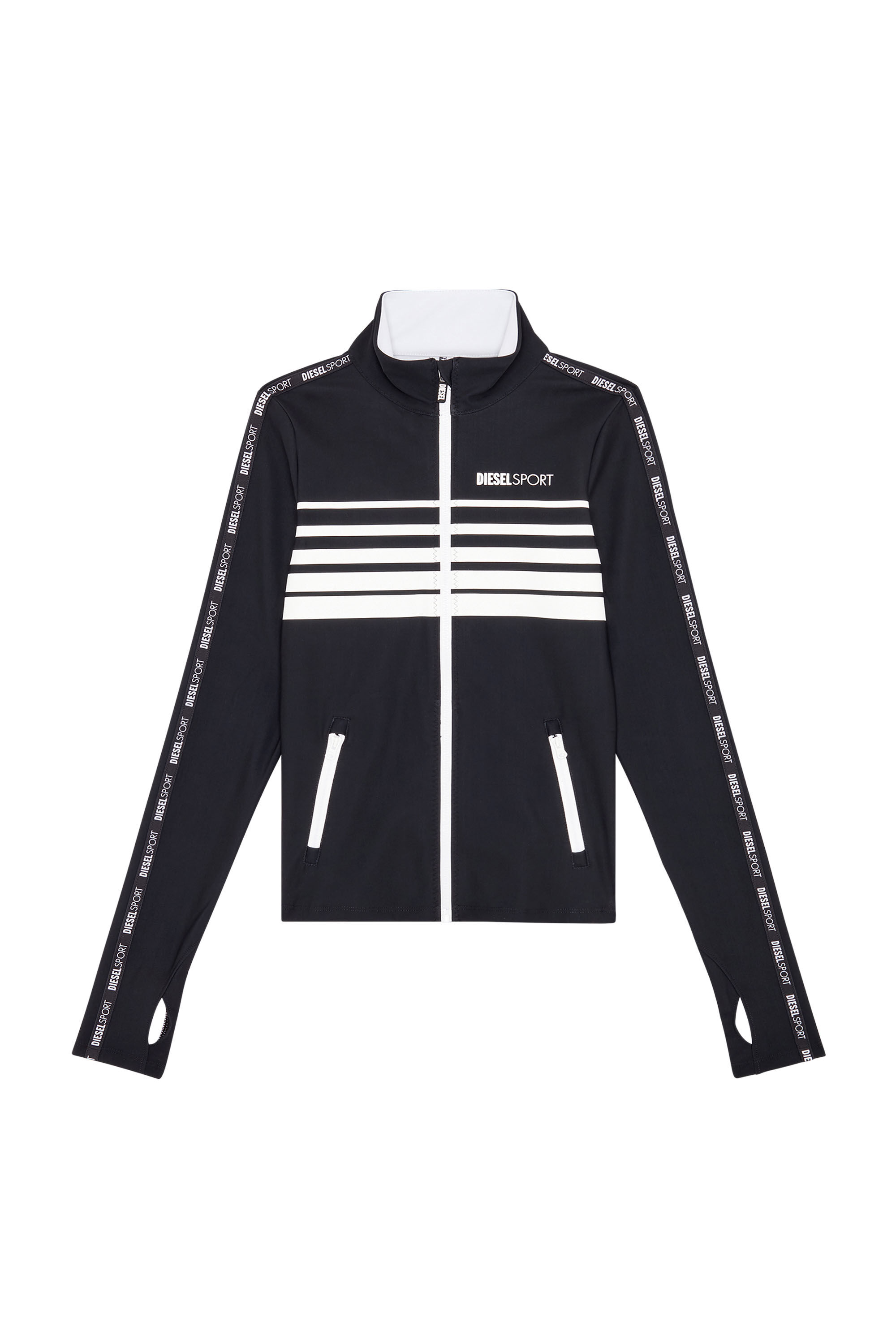 Diesel - AWST-DAHRIA-WT31, Female's ジャケット スウェット スポーツ in ブラック - 2