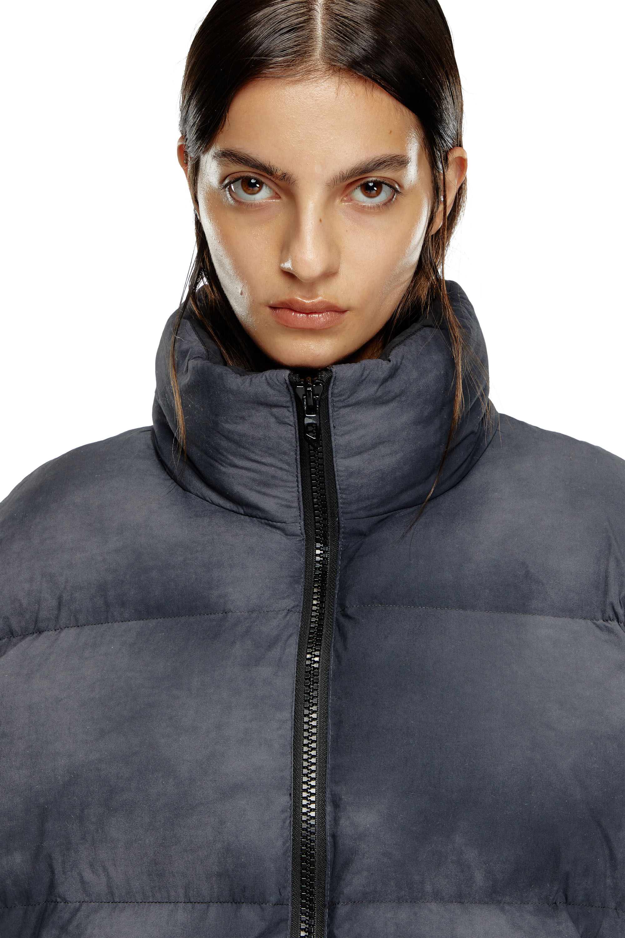 W-RAVEEL-FEM Down jacket with cloudy effect｜グレー｜ウィメンズ｜DIESEL