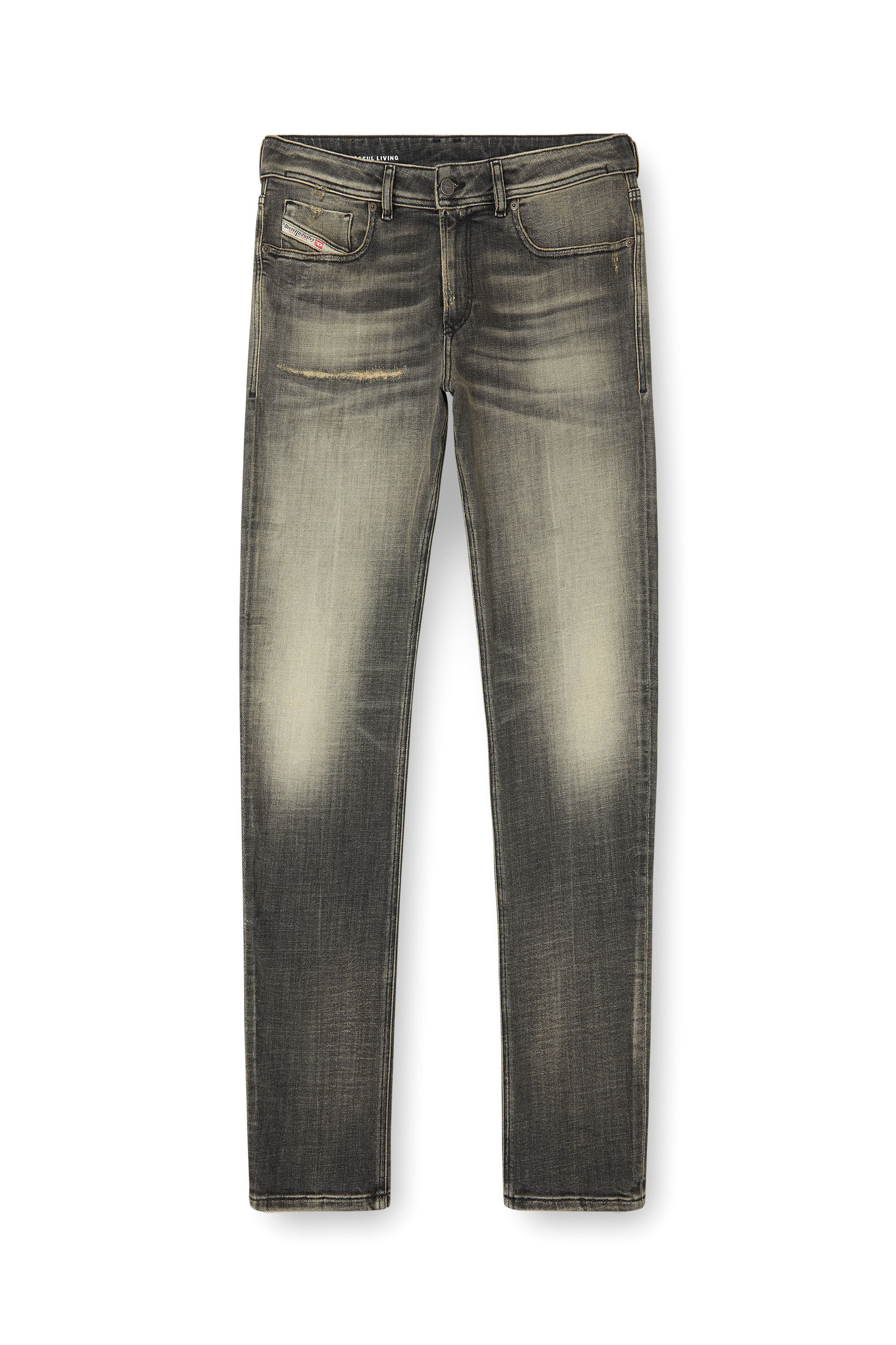 Diesel - Male's Skinny Jeans 1979 Sleenker 09K54, ブラック/ダークグレー - 2