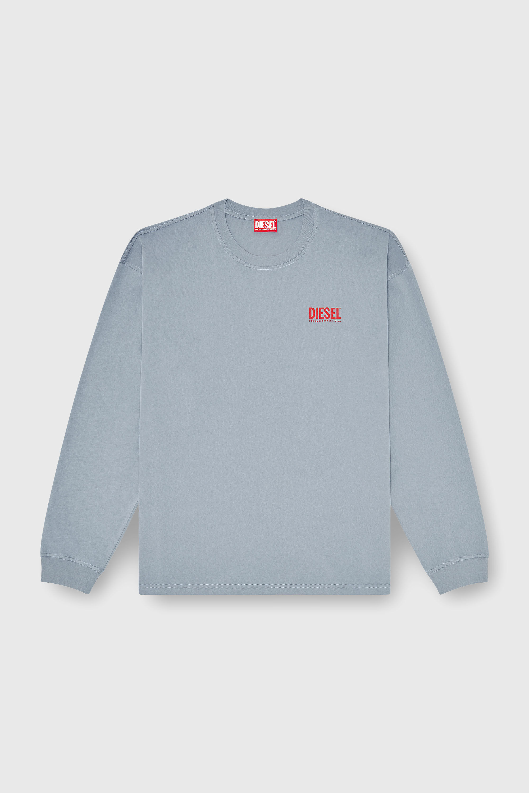 Diesel - T-BOXT-LS-BISK, Male's 長袖Tシャツ in ライトブルー - 2