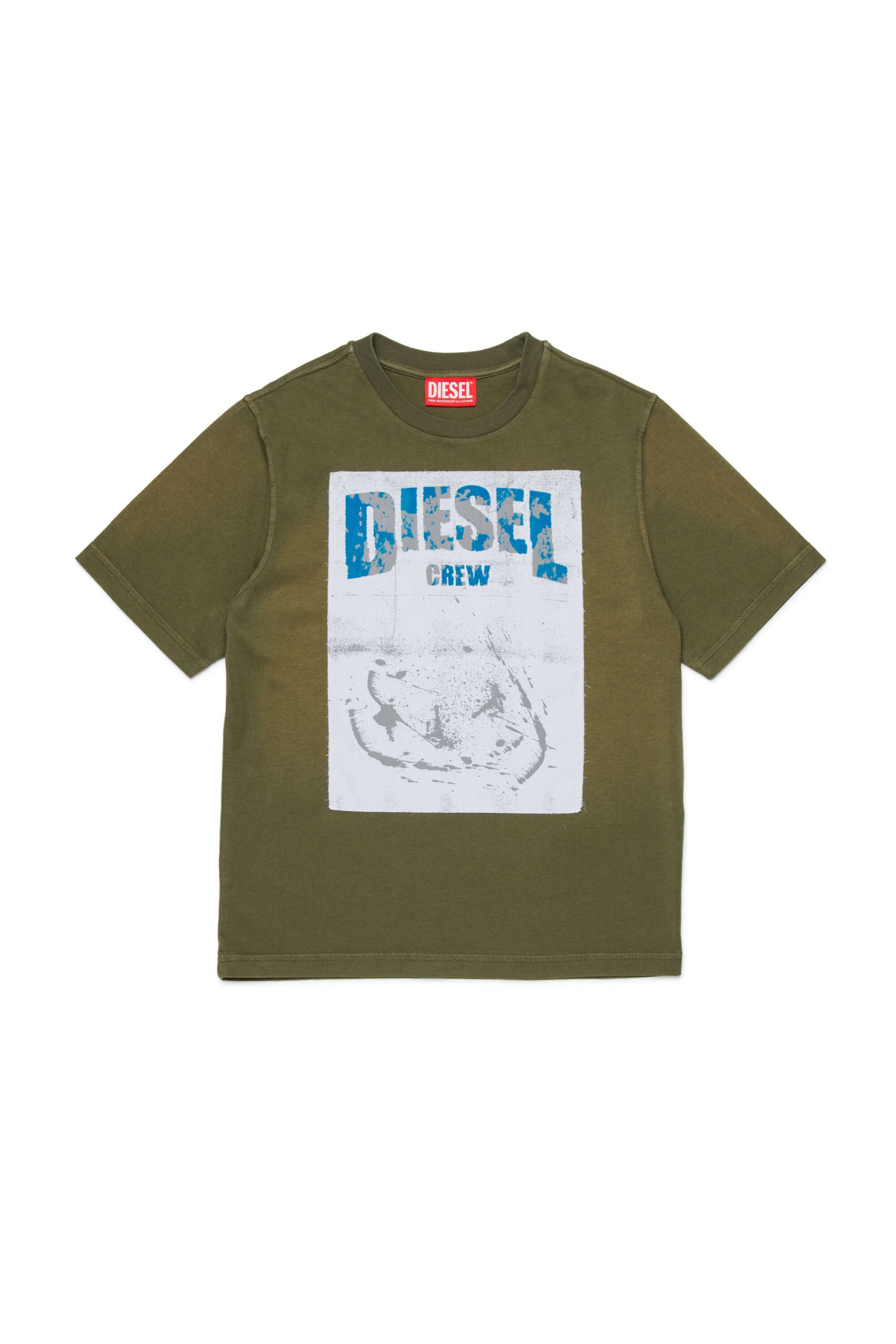 Diesel - TBERS OVER, Male's Tシャツ in グリーン - 1