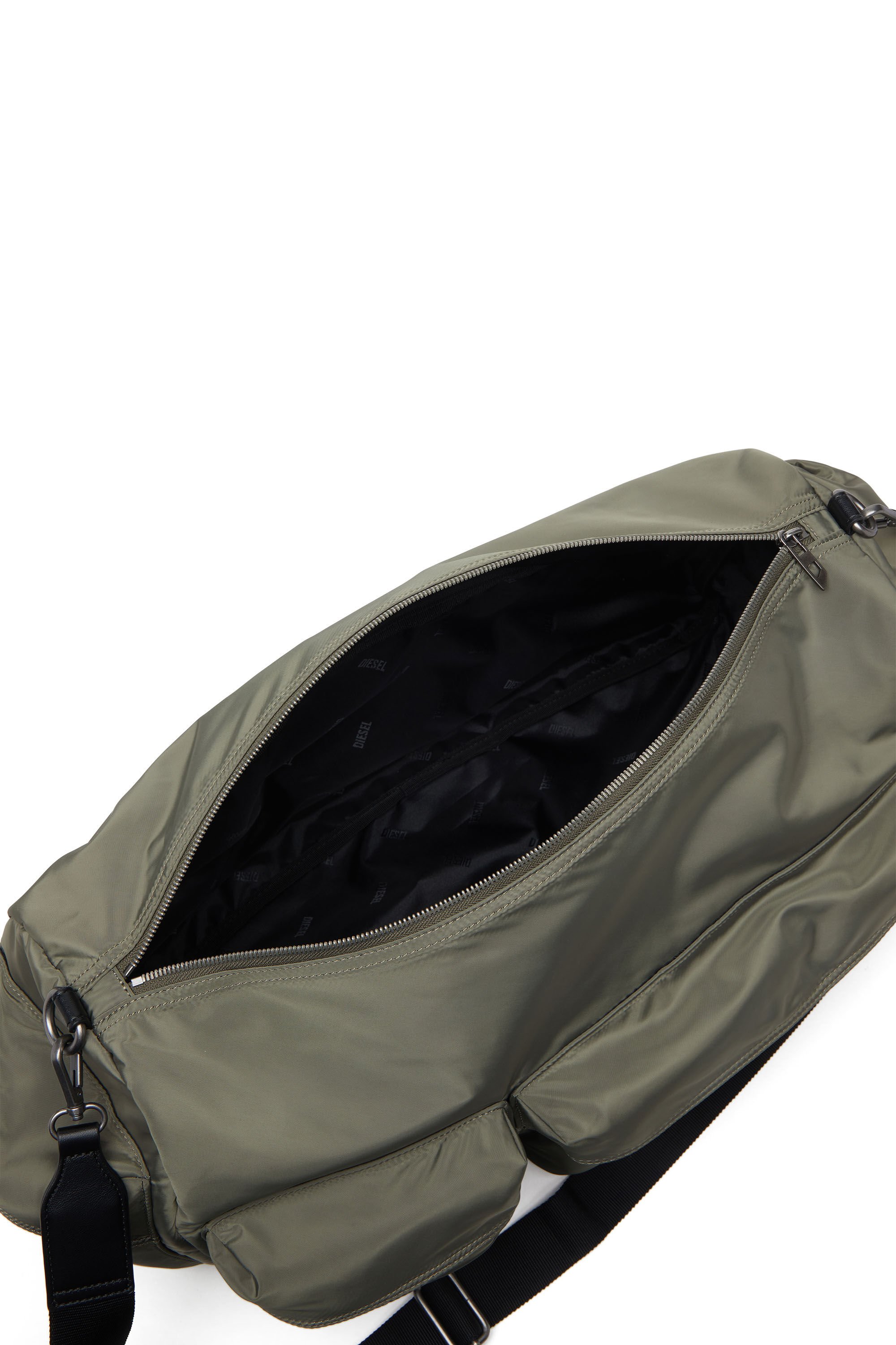 Diesel - MULTI-PKTS DUFFLE X, Unisex's Multi-Pkts-Multipocket duffle bag in utilitarian shell in ミリタリーグリーン - 4