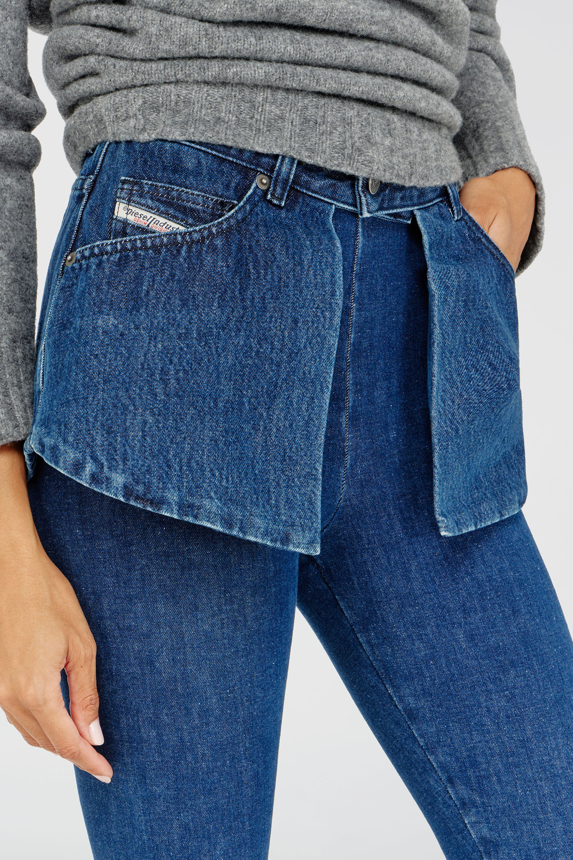 Diesel - Female's Skinny Jeans D-Spika 09R31, ダークブルー - 8