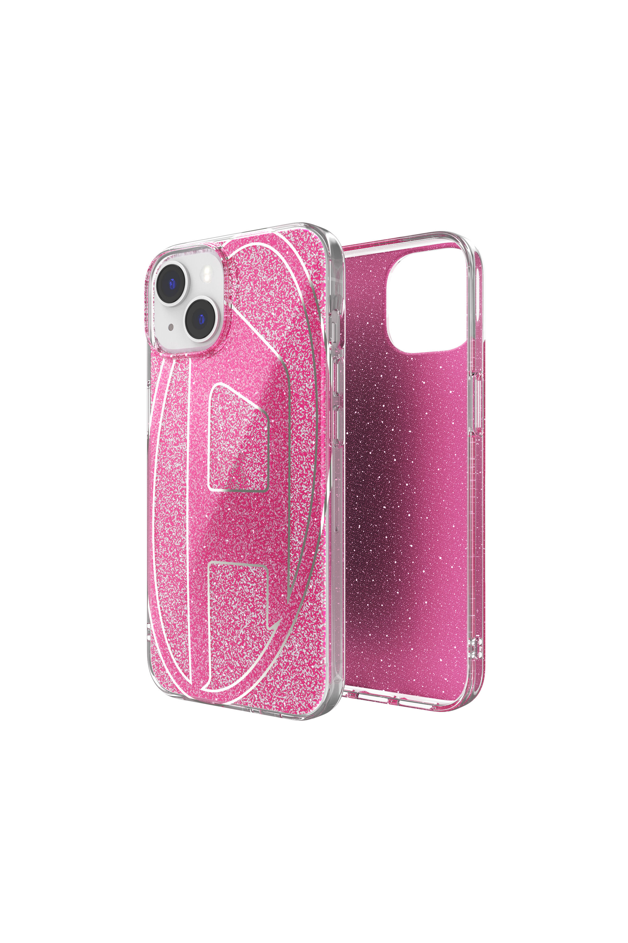 Diesel - 60034 AOP CASE, Unisex's iPHONE 13/iPHONE 14 in ピンク / ホワイト - 1