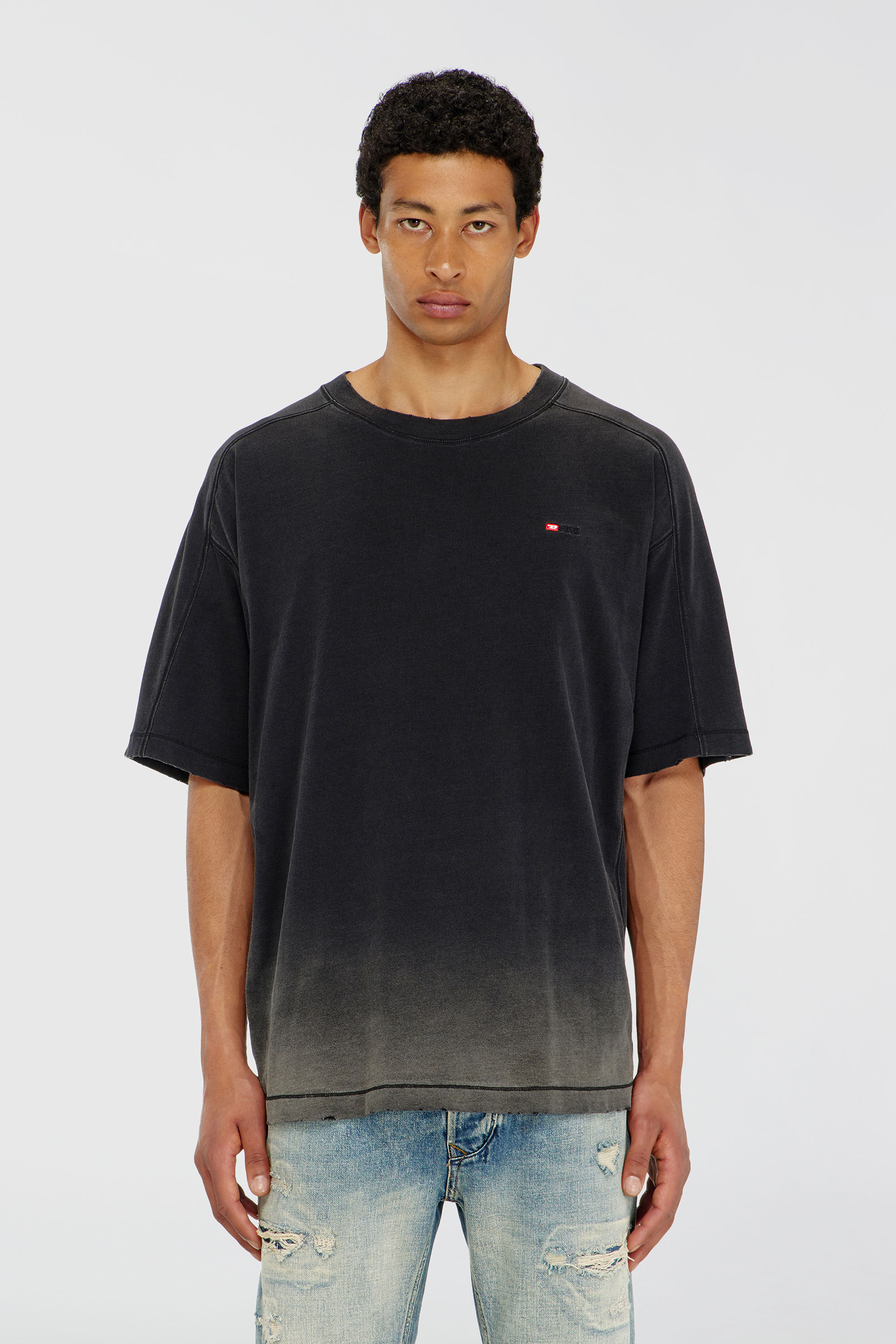Diesel - T-CROX, Male's Tシャツ in ブラック - 5