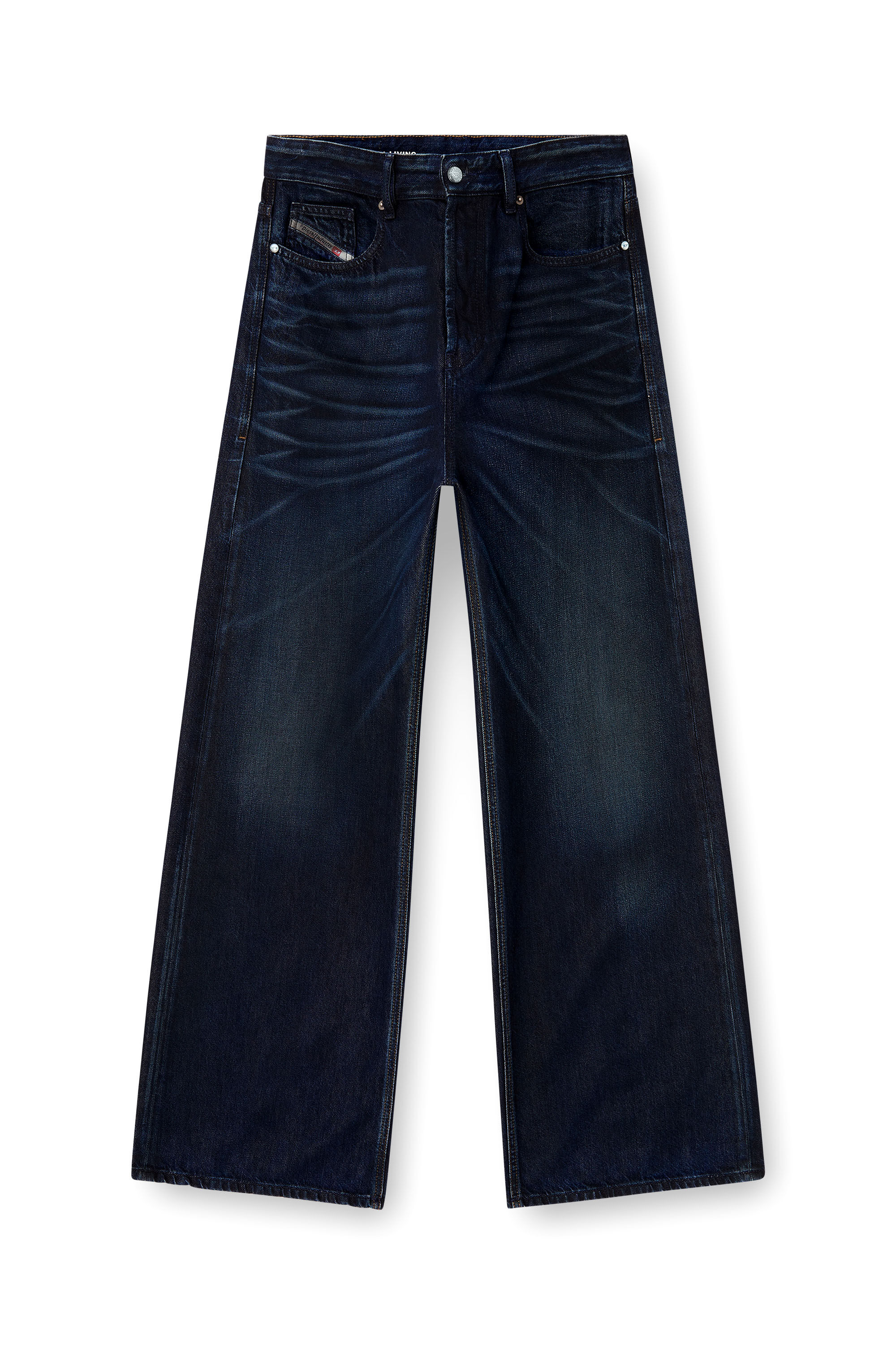 DIESEL（メンズ） DIESEL (ディーゼル) マーブルウォッシュ クルーネック 半袖 Tシャツ