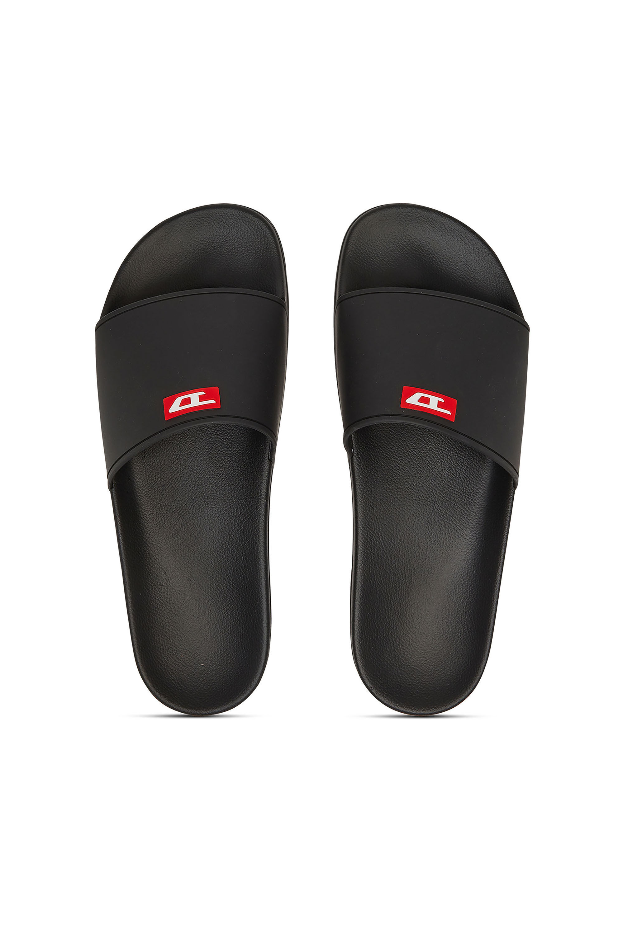 SA-SWIM Sa-Swim-Rubber pool slides with D logo｜ブラック