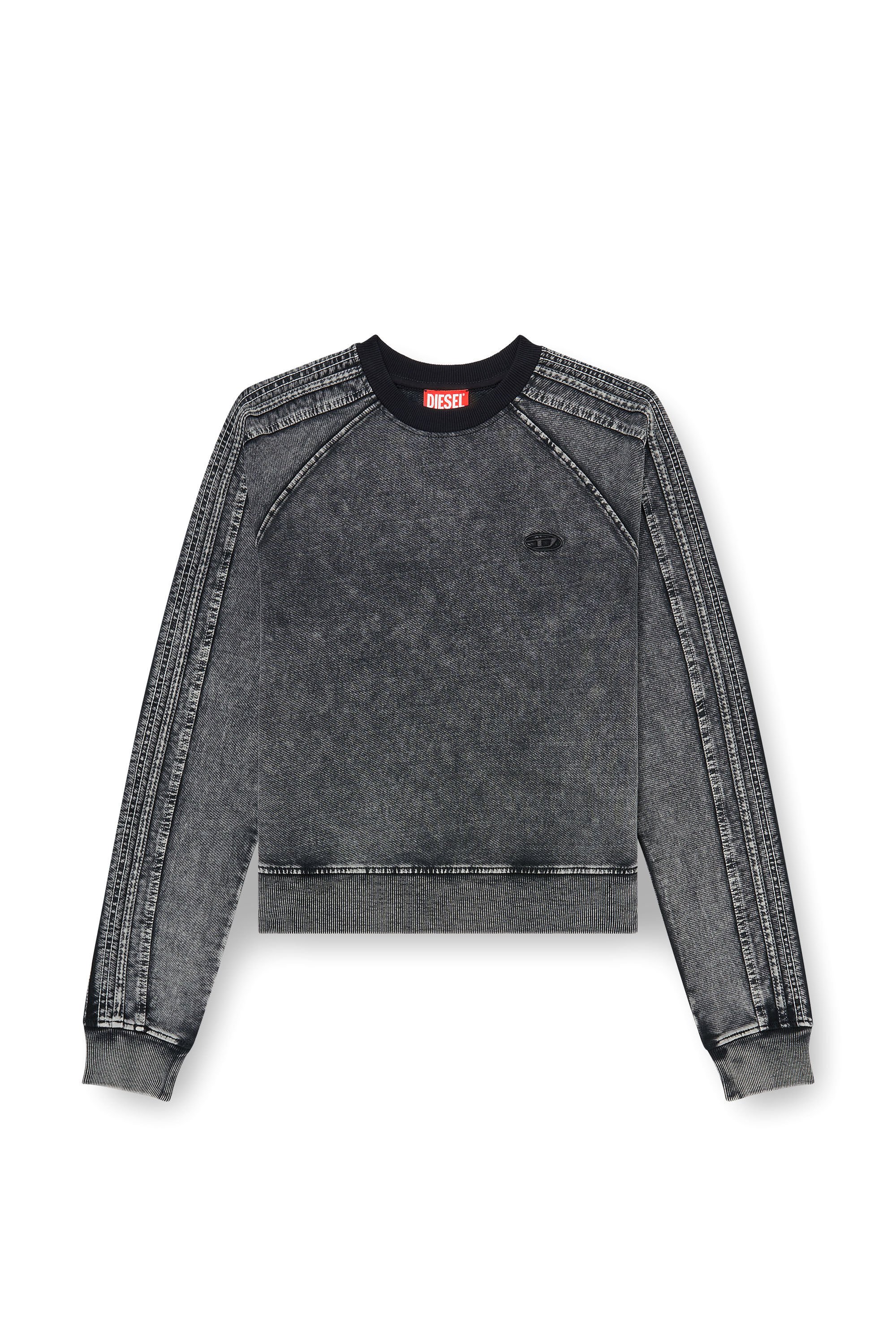 Diesel - F-ALPY, Female's プルオーバースウェット in ダークグレー - 2
