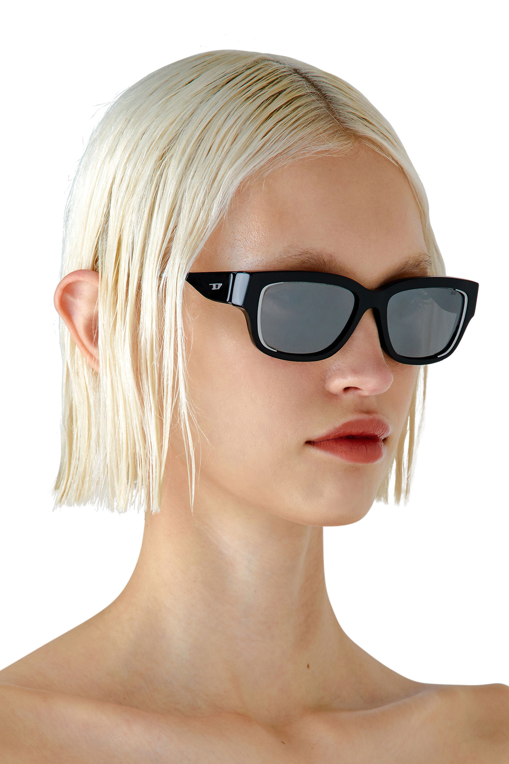 Diesel - 0DL2002 SIZE 56, Unisex's サングラス in ブラック/フラッシュミラー - 6