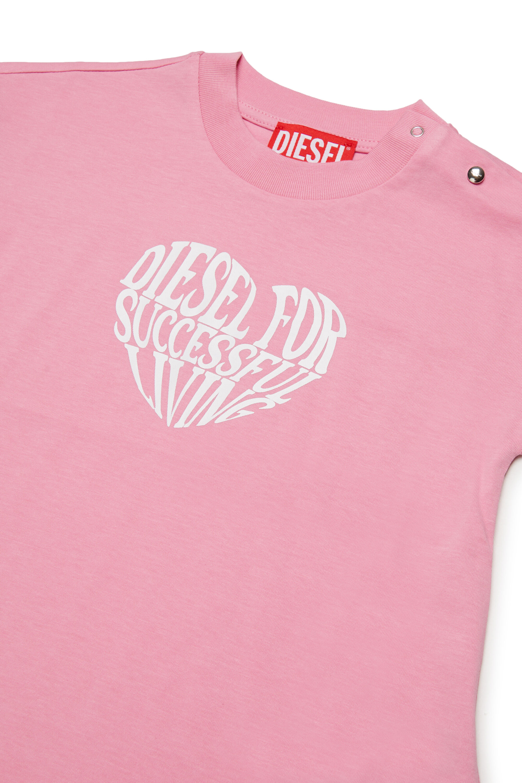 Diesel - DVAVYB, Female's ドレス in ピンク / ホワイト - 3