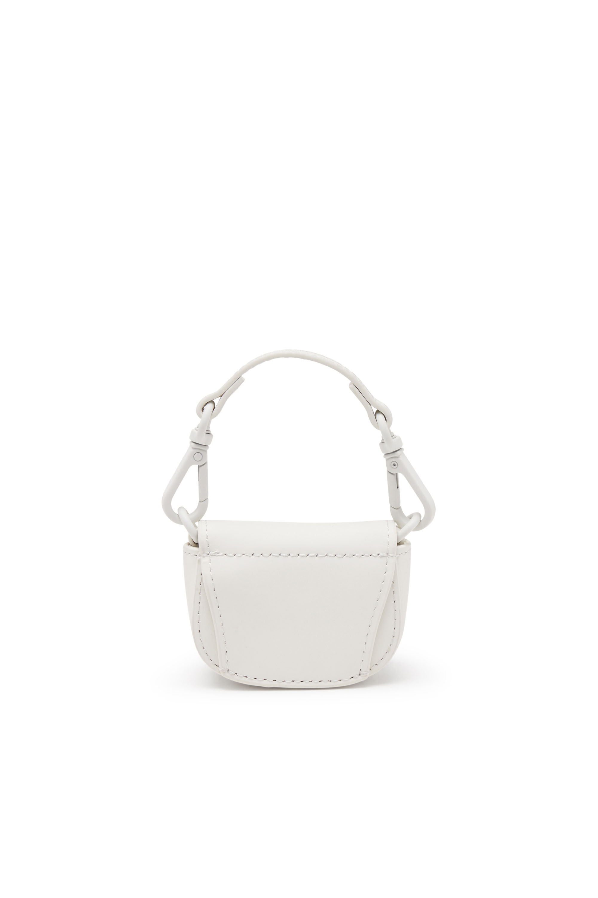 Diesel - 1DR XXS CHAIN, Female's Iconic micro bag charm in matte leather in ホワイト - 2