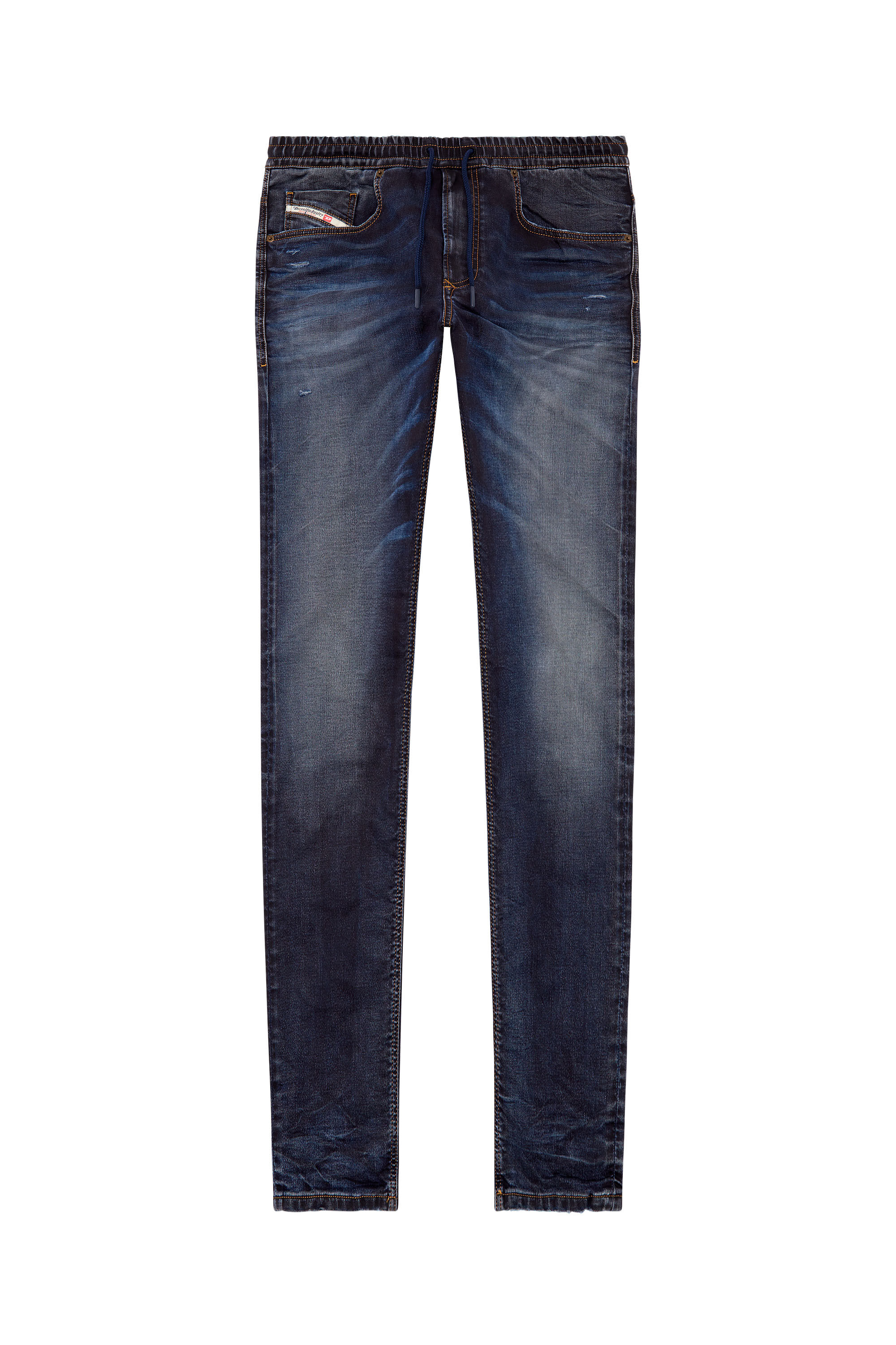Diesel - Male's Tapered 2030 D-Krooley Joggjeans® 09I18, ダークブルー - 2