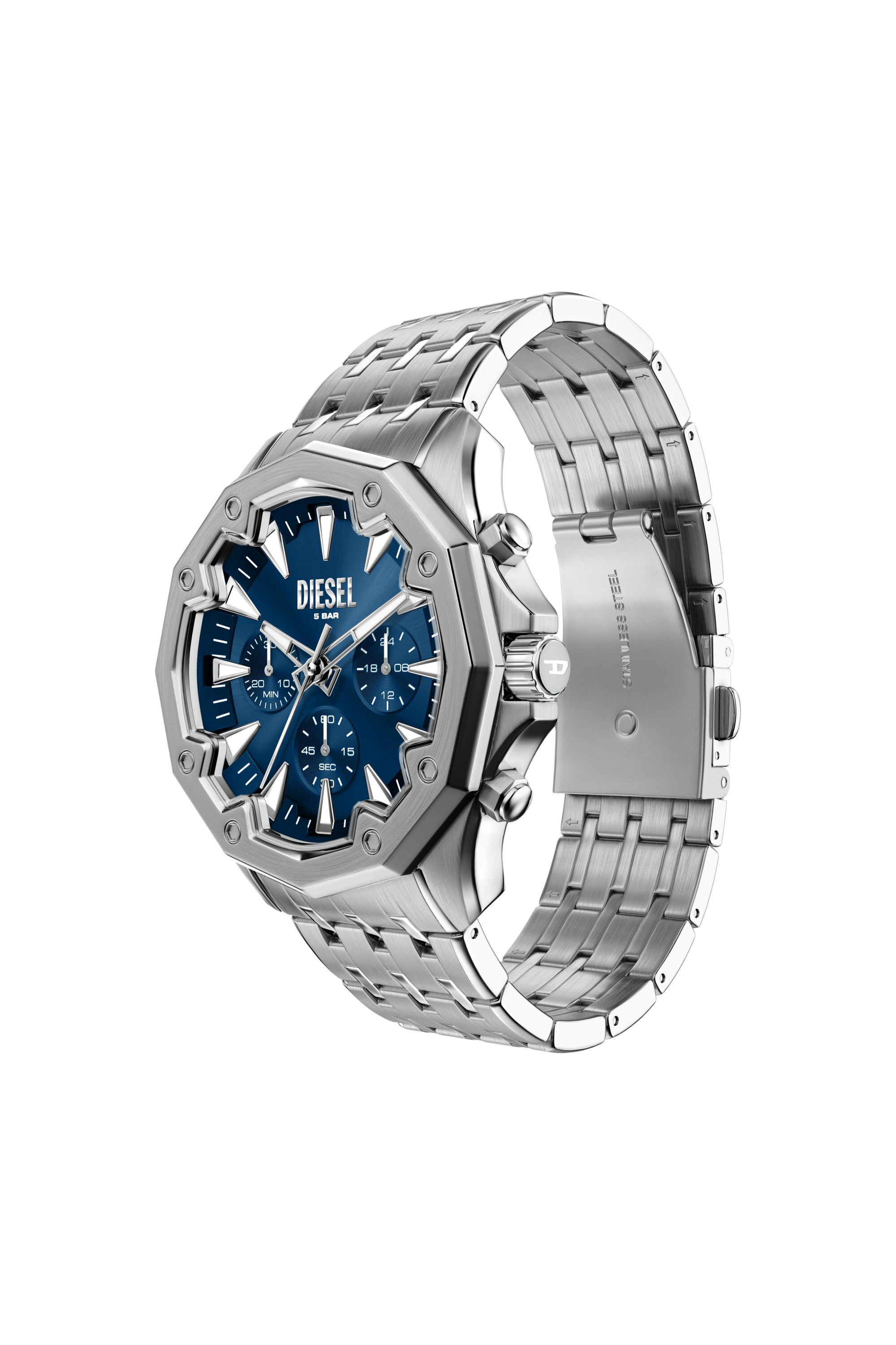 DZ4706 WATCH Stinger Stainless Steel Watch｜シルバー｜メンズ｜DIESEL