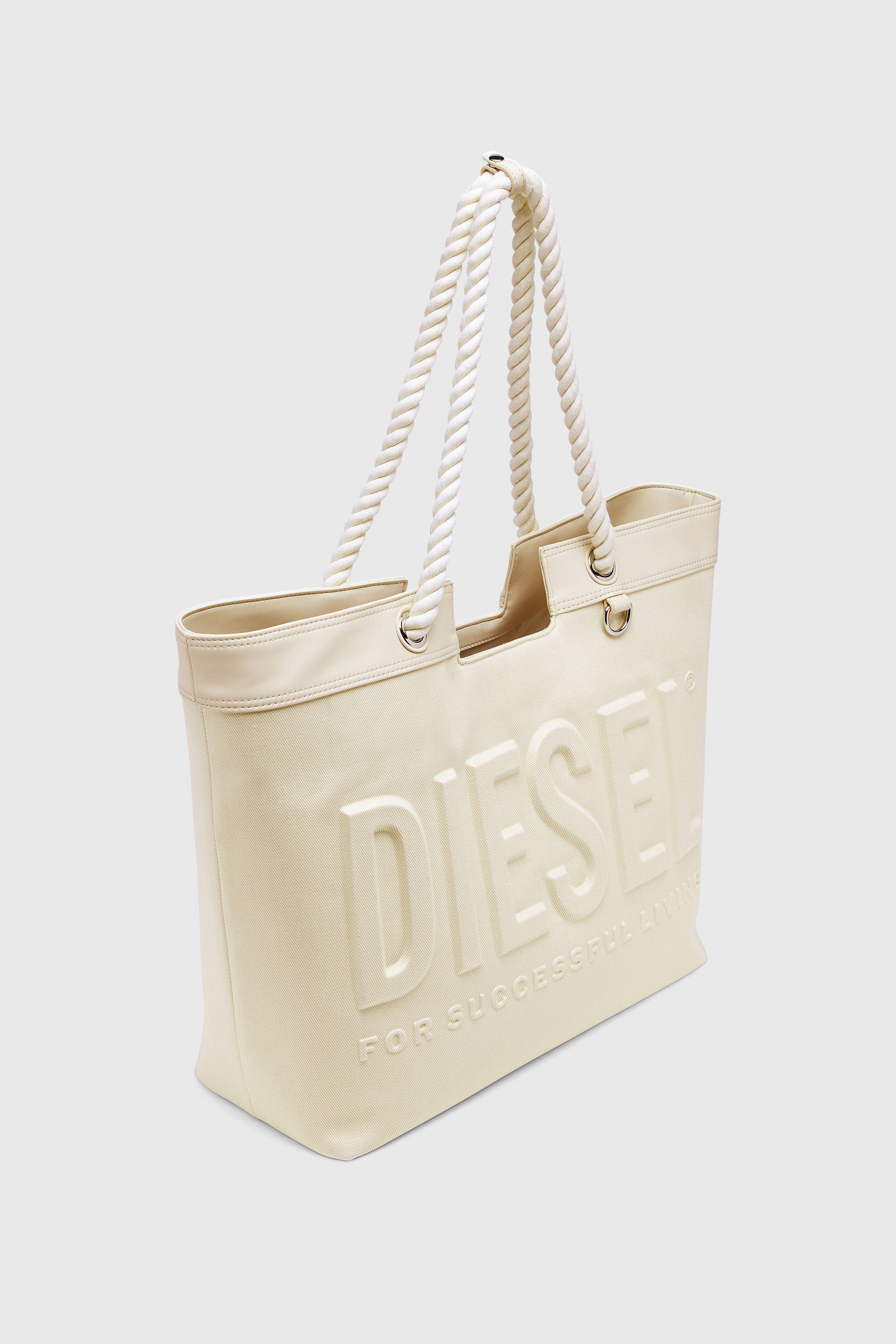 Diesel - DSL 3D SHOPPER EW, Female's ショッパーバッグ in クリーム - 5