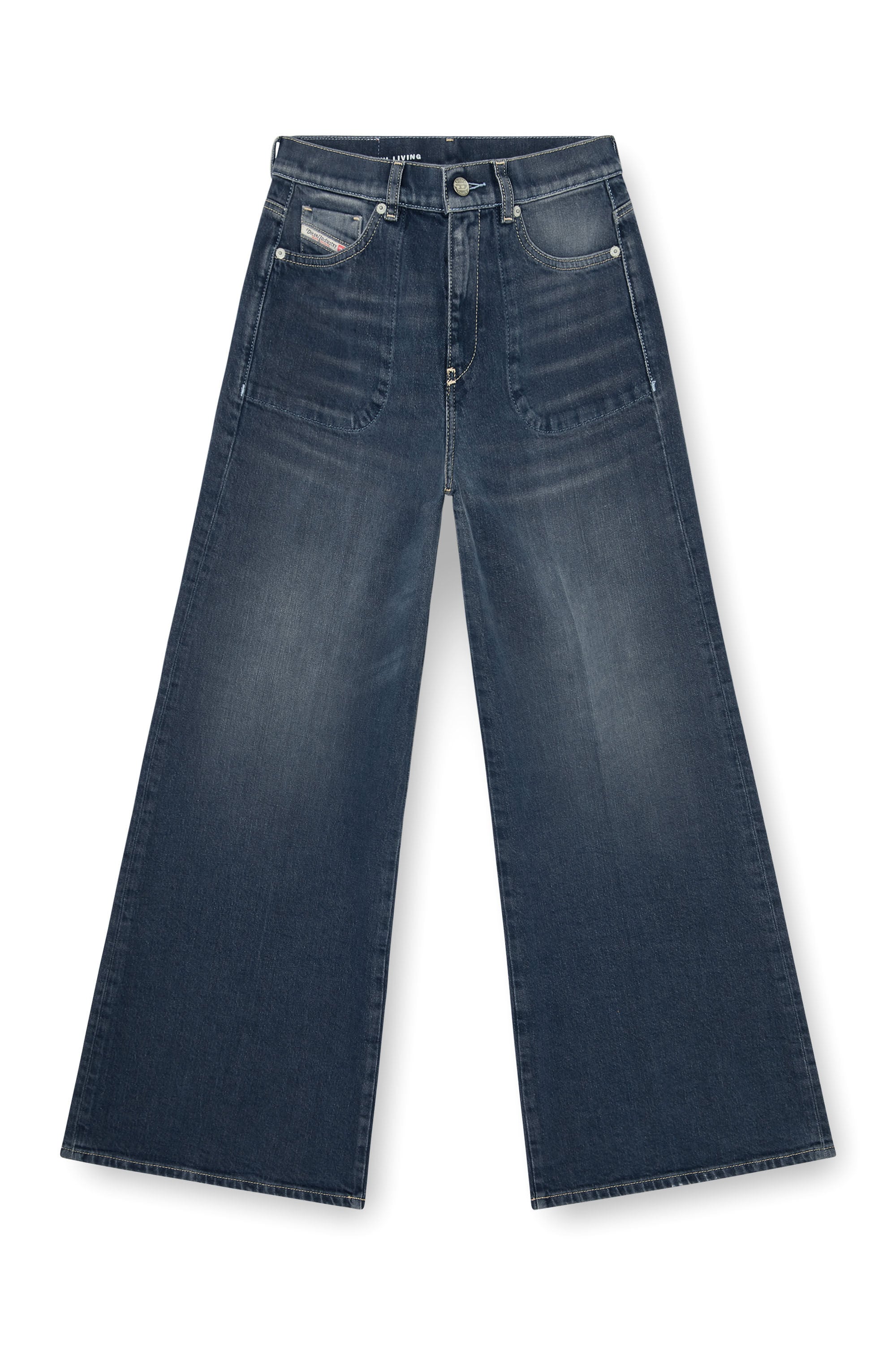 Diesel - Female's Flare Jeans 1978 D-Akemi 007EI, ダークブルー - 6