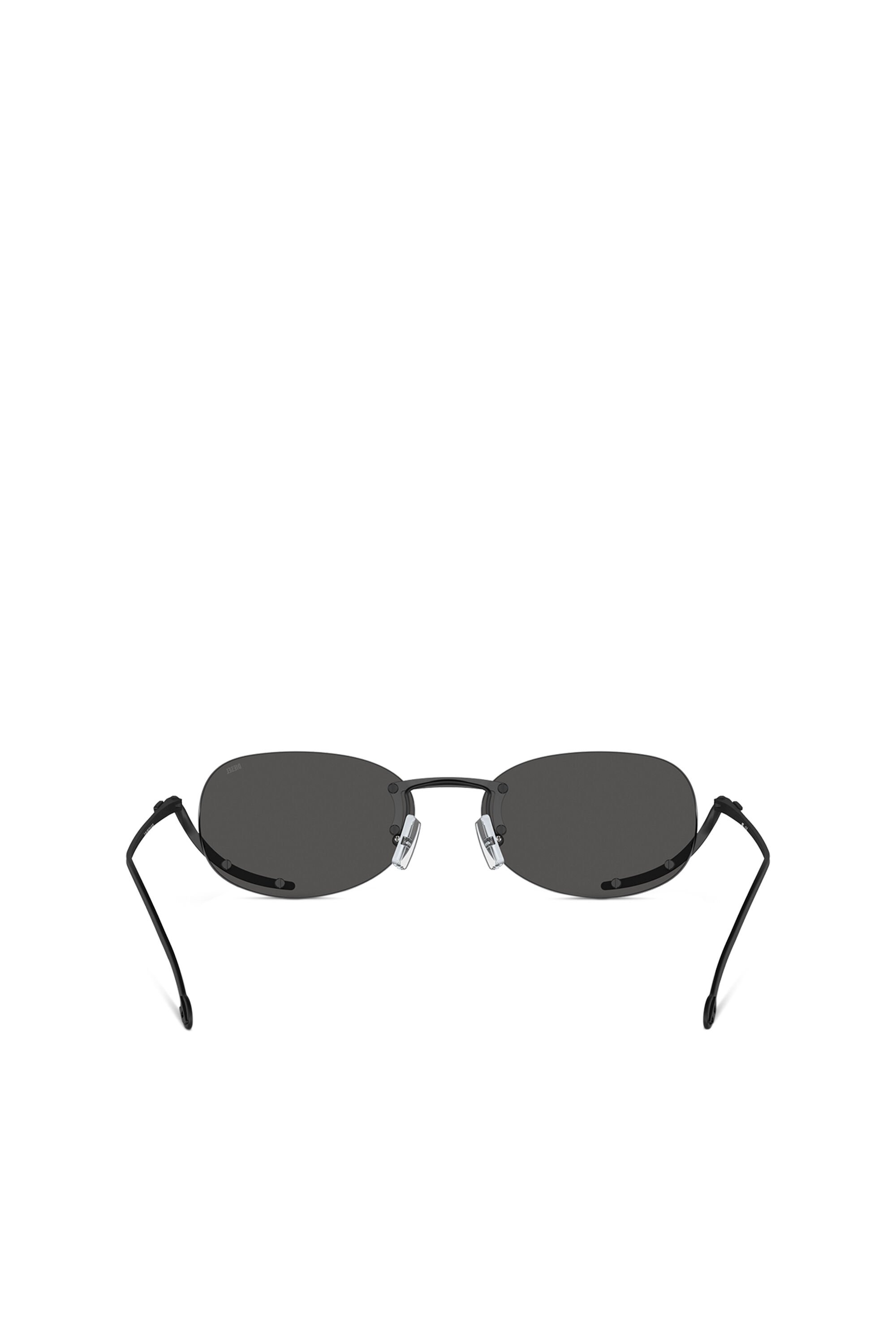 Diesel - 0DL1004, Unisex's Oval sunglasses in ブラック - 3