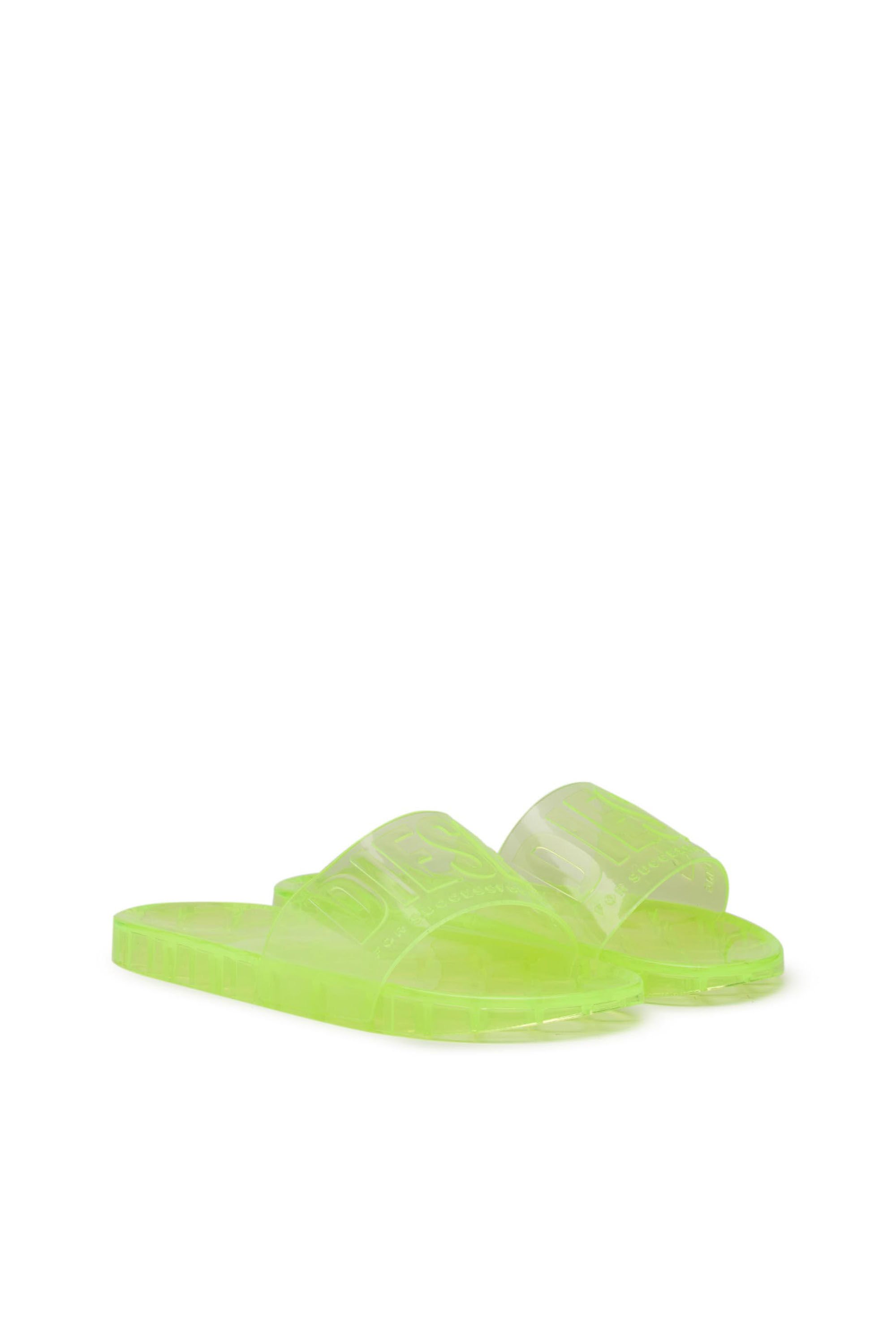 Diesel - SA-KARAIBI GL X, Female's PVC ネオン フラットサンダル - Sa-Karaibi Gl X in 蛍光イエロー - 2