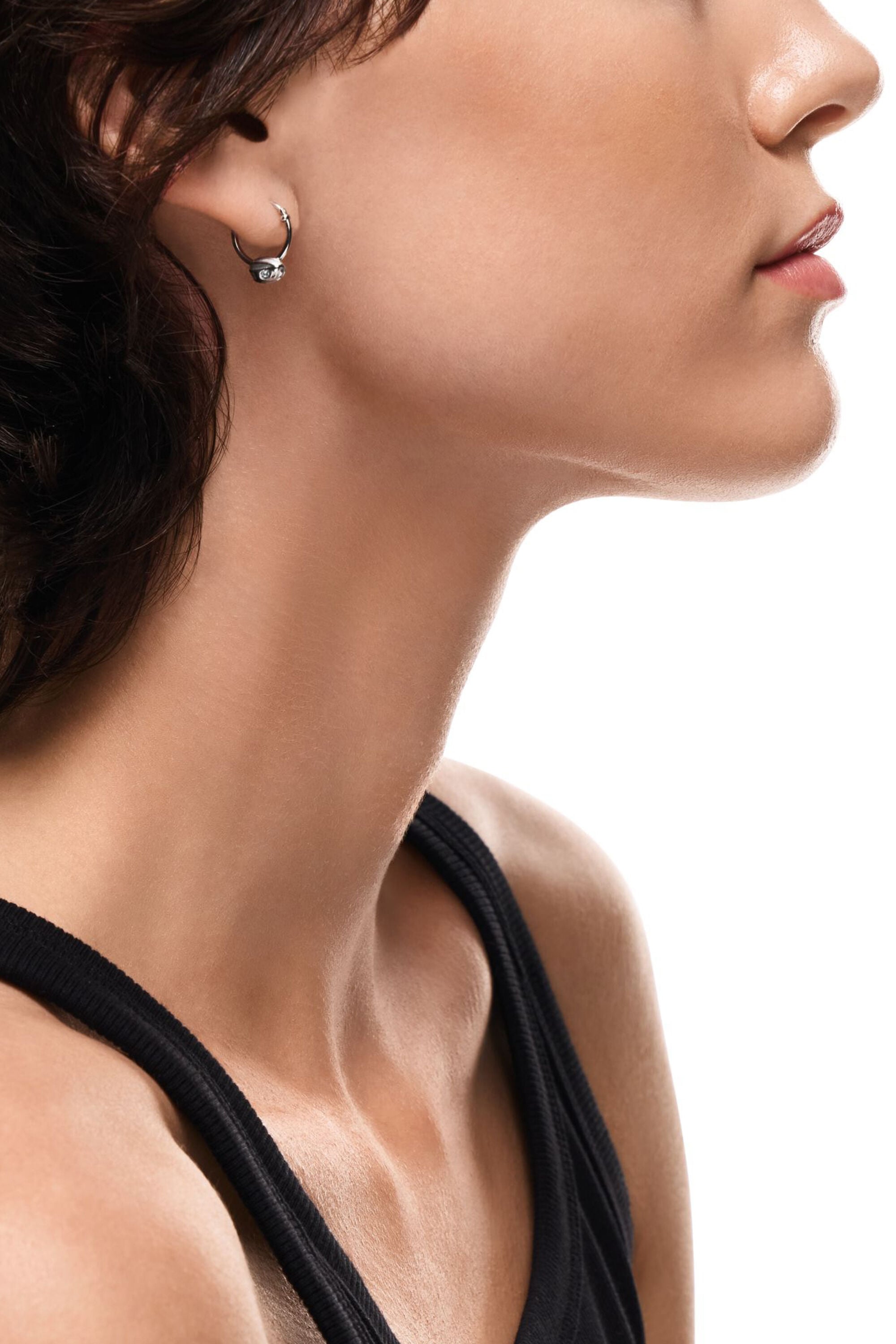 Diesel - DX1703040 JEWELLERY, Unisex's Stainless steel hoop earring in シルバー - 4