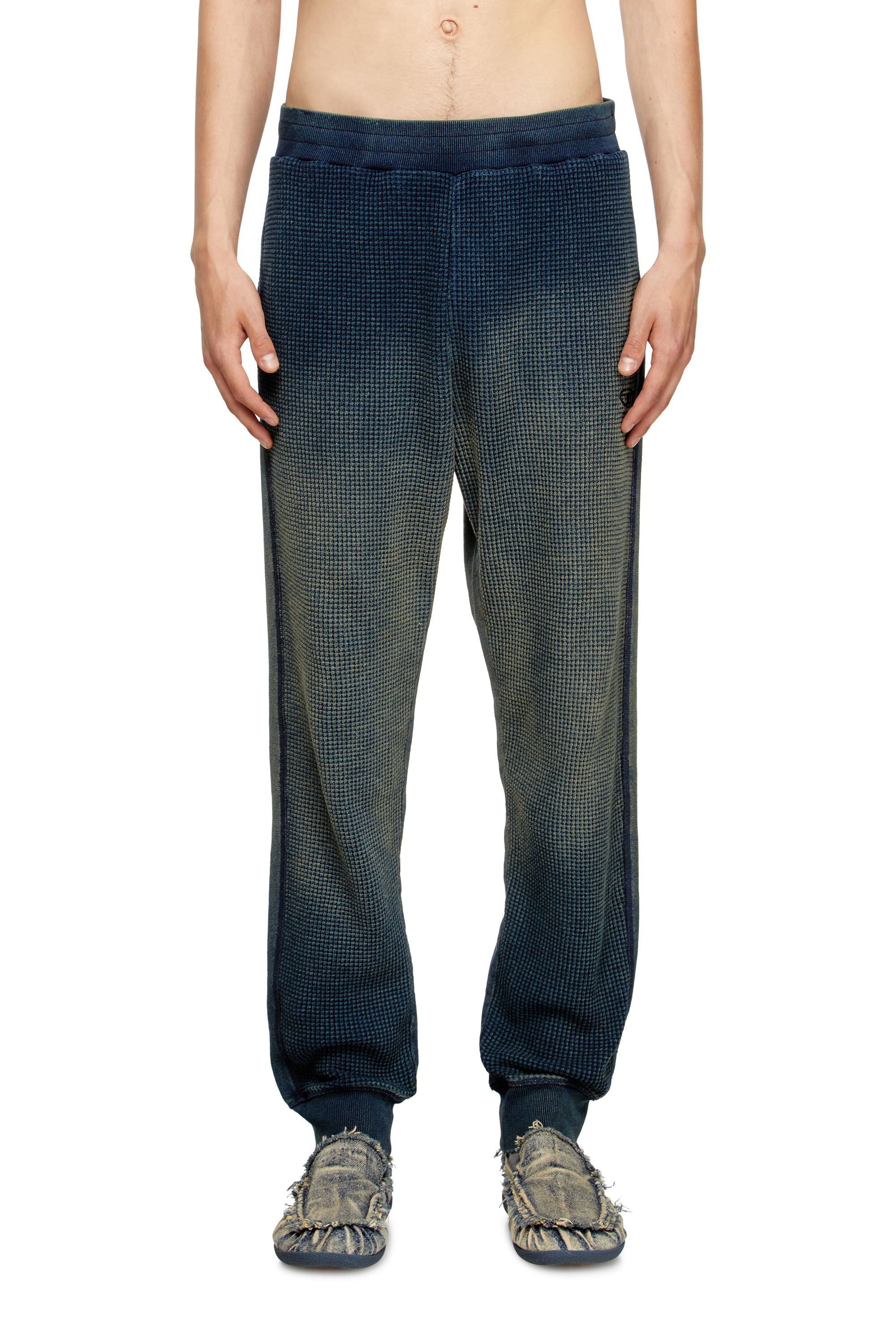 Diesel - P-WAFY, Male's Waffle track pants in ダークブルー - 1