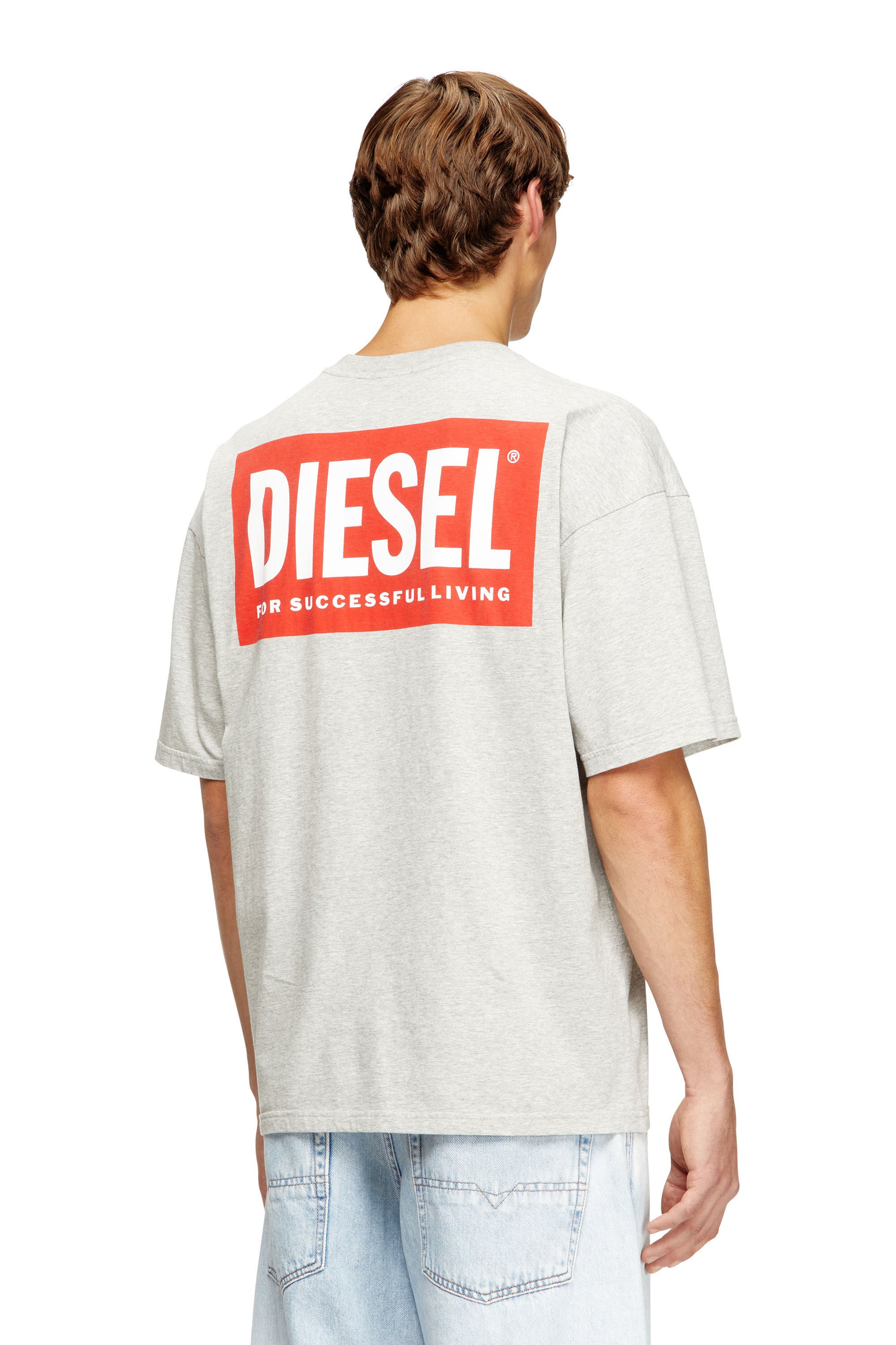 Diesel - T-BOXT-BISK, Male's Tシャツ in グレー - 4