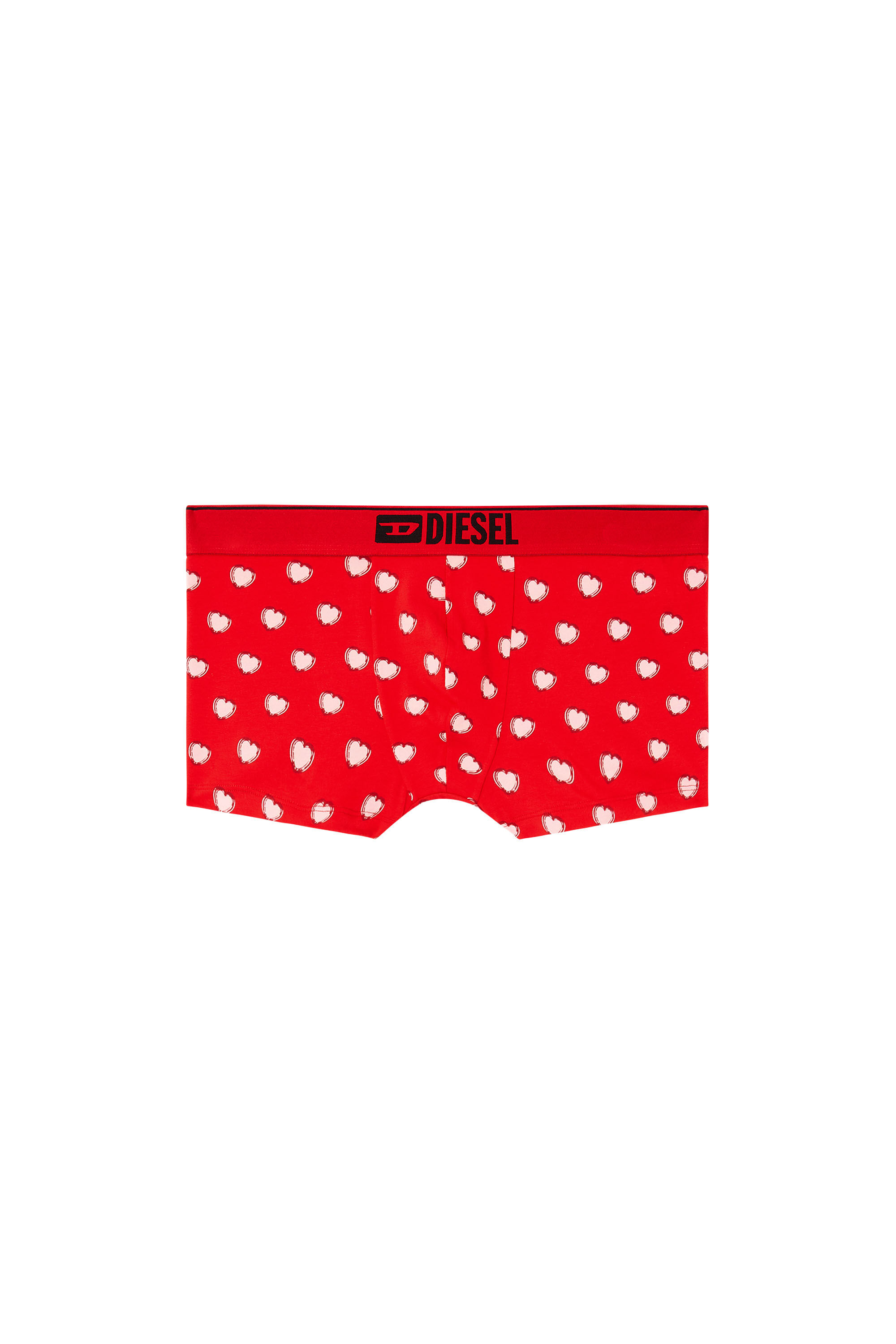 Diesel - DAMIEN, Male's Boxer briefs with heart motif in レッド - 2