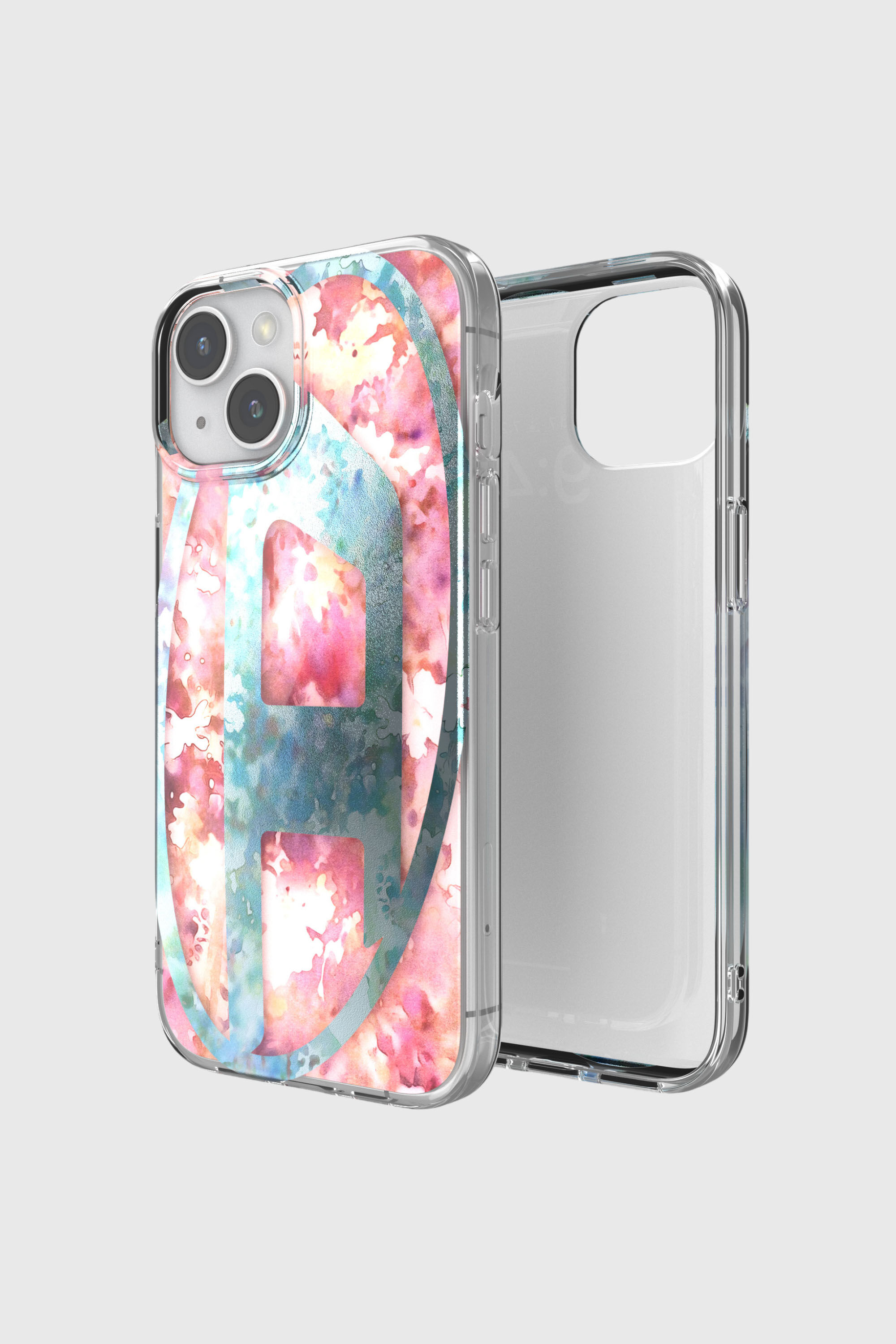 Diesel - 60059 AOP CASE, Unisex's iPhone 15 in ブルー/ピンク - 1