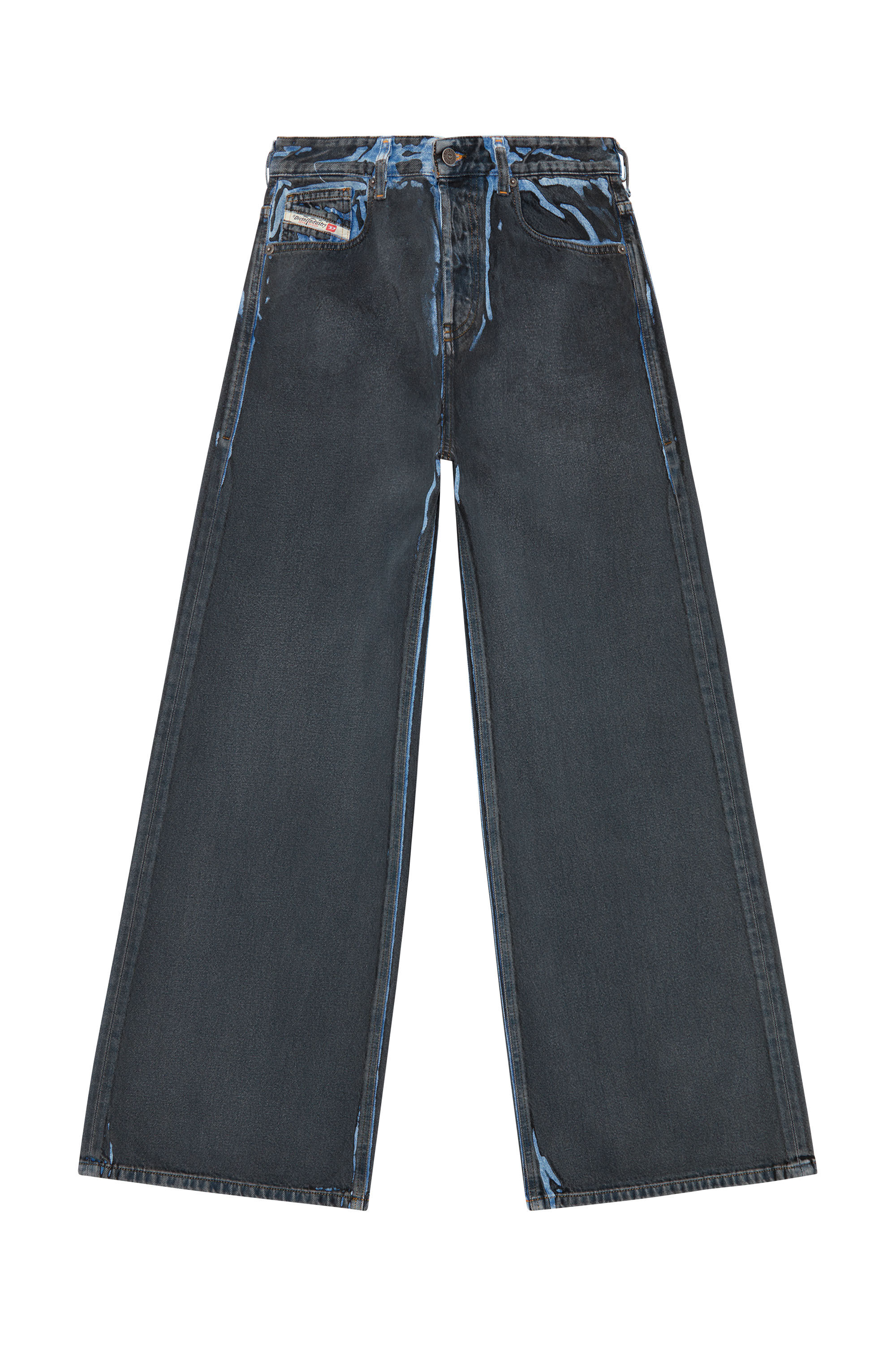 Diesel - Female's Relaxed Jeans 1996 D-Sire 09I47, ブラック/ダークグレー - 2