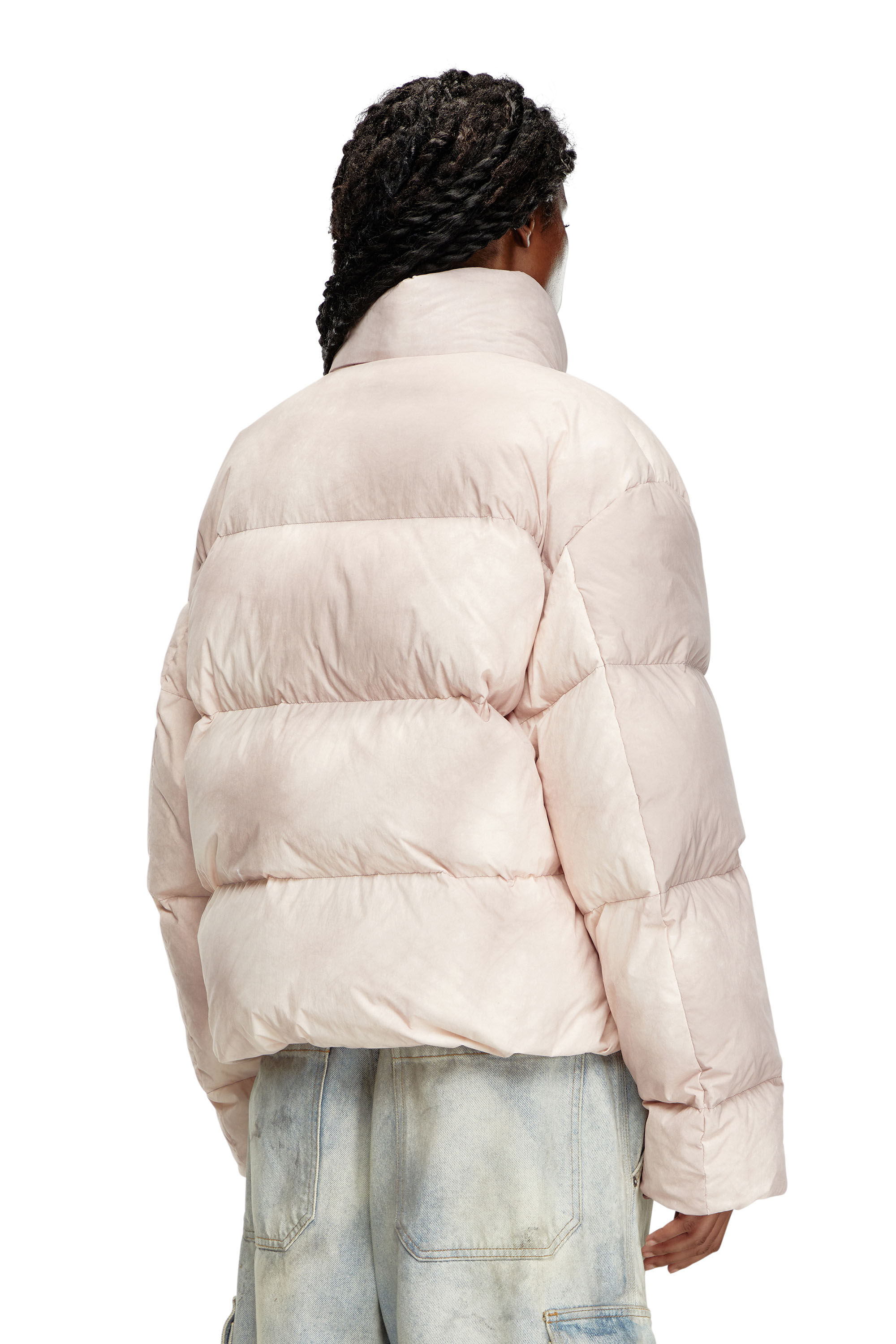 W-RAVEEL-FEM Down jacket with cloudy effect｜ピンク｜ウィメンズ｜DIESEL