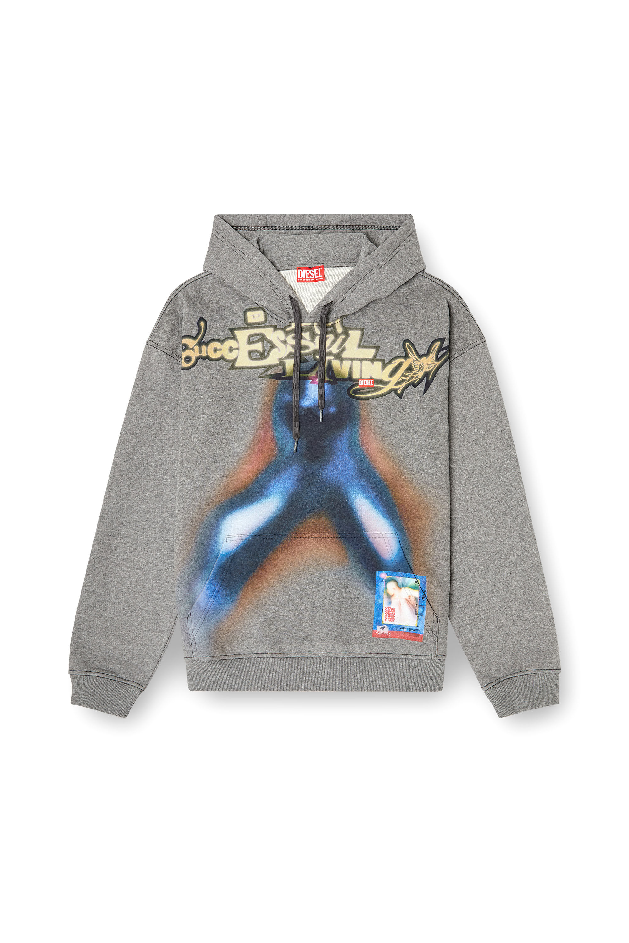 【美品】DIESEL 26SS パーカー XL A209500BMBJ S-BOXT-HOOD-V4 プルオーバーパーカー｜マルチカラー｜メンズ｜DIESEL