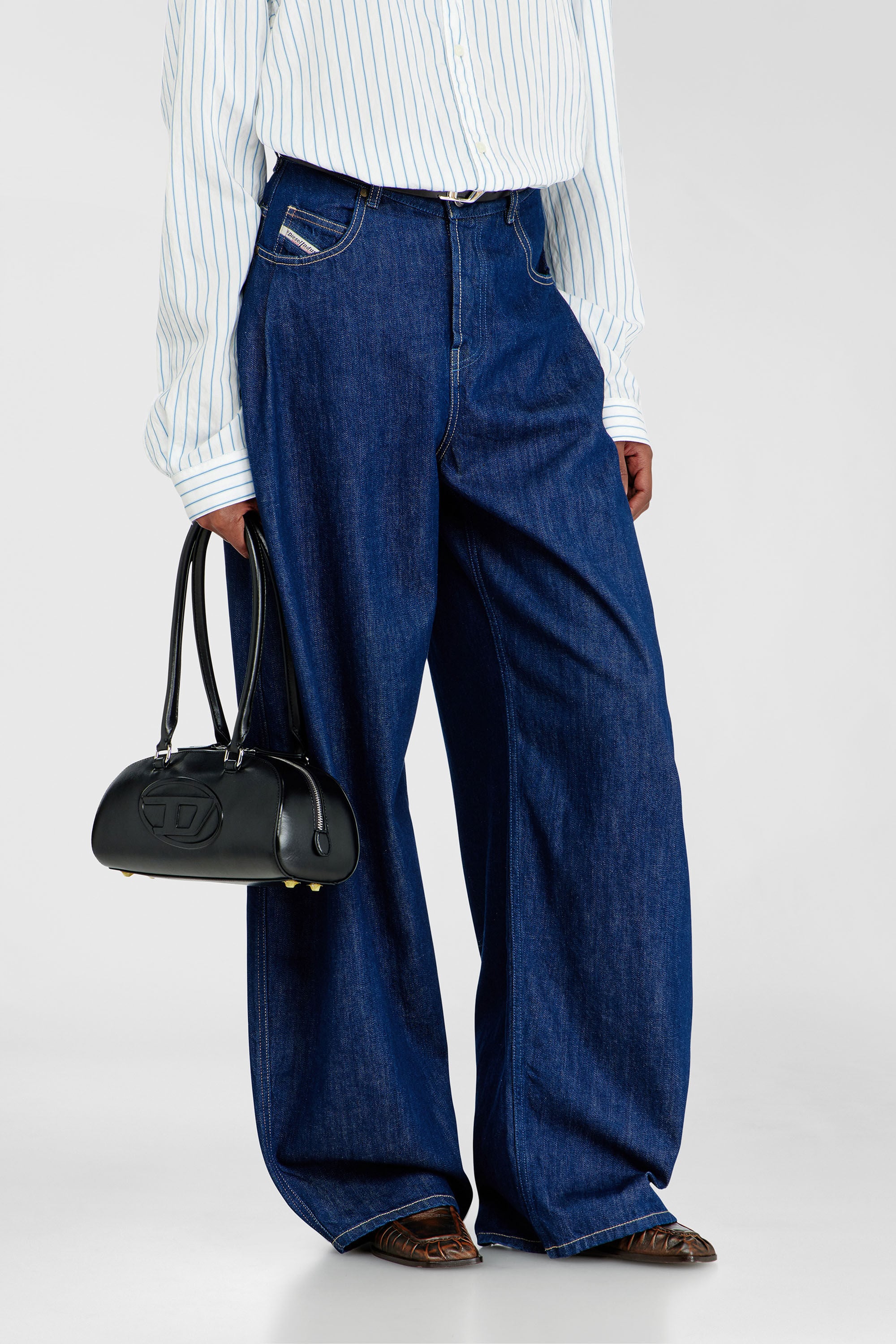 Diesel - Female's Relaxed Jeans 1987 D-Khelz 09Q09, ダークブルー - 9