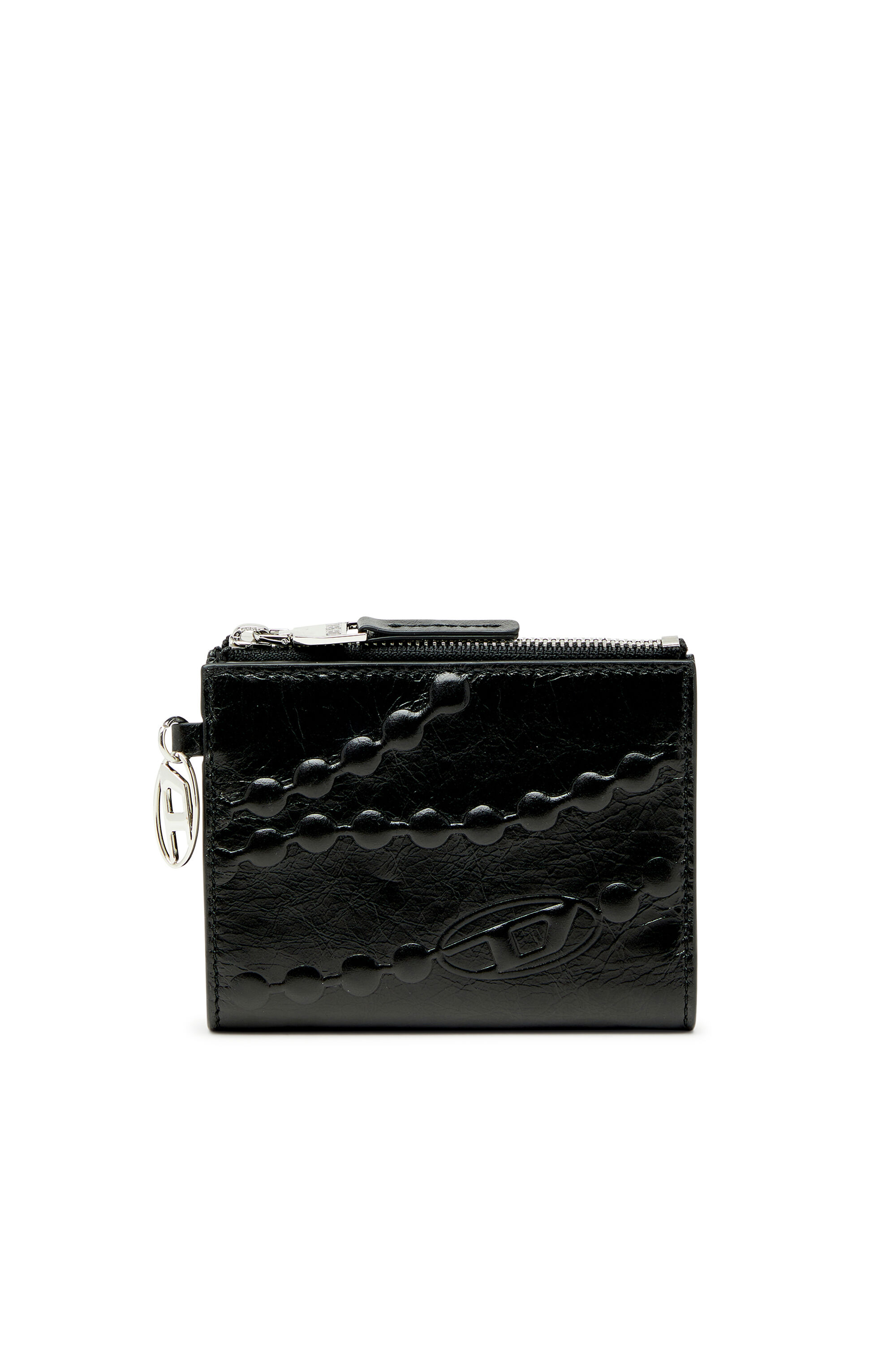 OVAL-D BI FOLD ZIP II 二つ折りウォレット｜ブラック｜ウィメンズ｜DIESEL