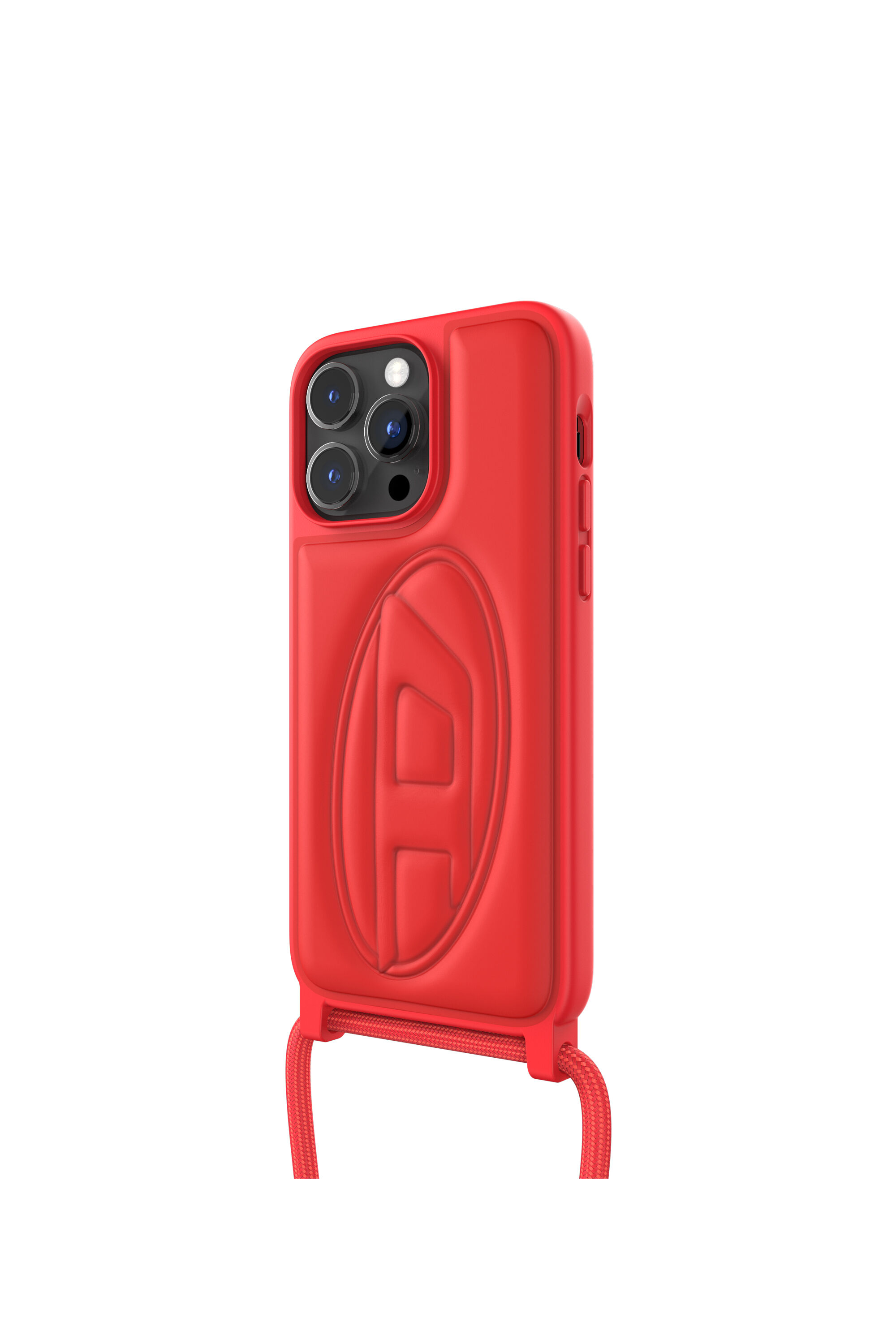 Diesel - 50280 NECKLACE CASE, Unisex's iPhone 14 Pro Max ケース in レッド - 4