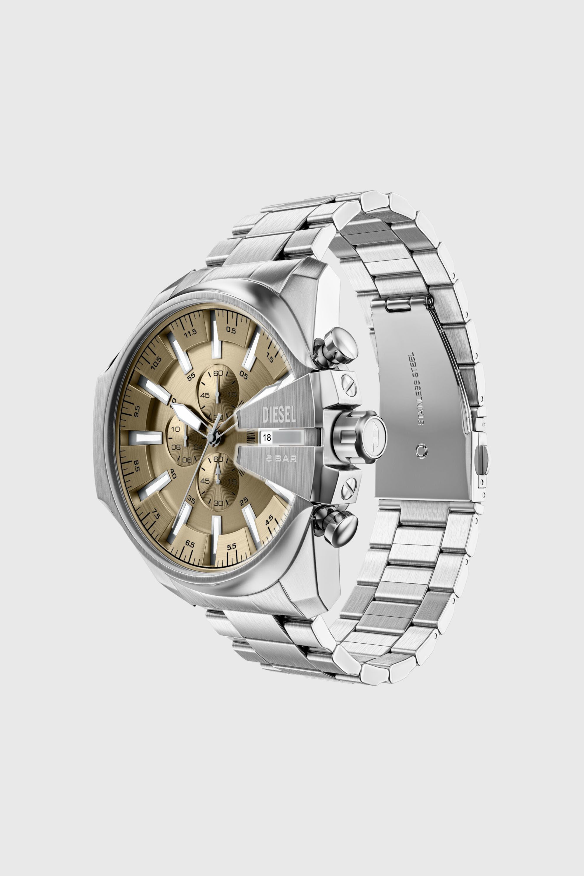 DZ4702 WATCH Mega Chief Slim Chronograph Stainless Steel Watch