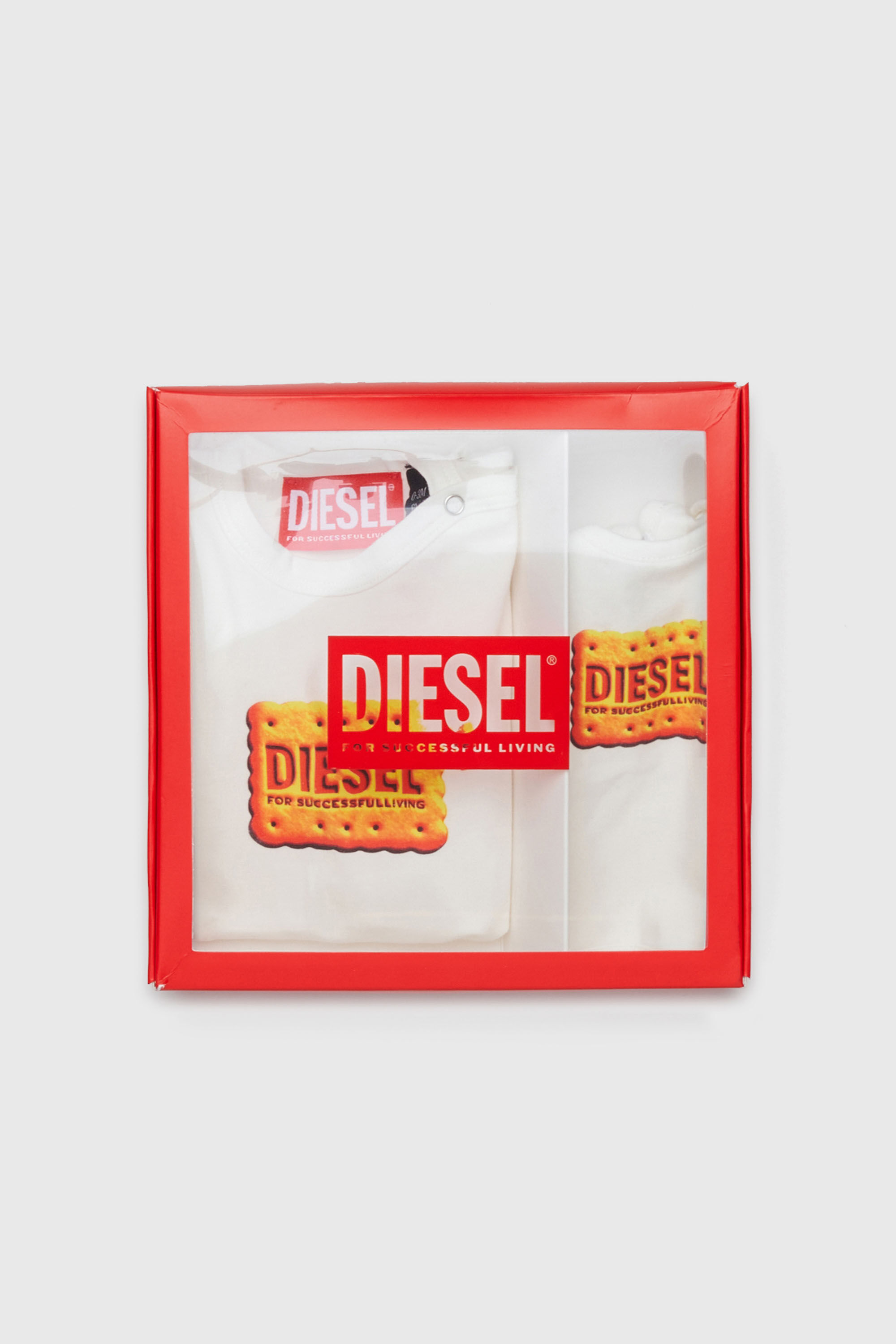 Diesel - UPPYBOX-NB, Unisex's ベビー2点セット in ホワイト - 4