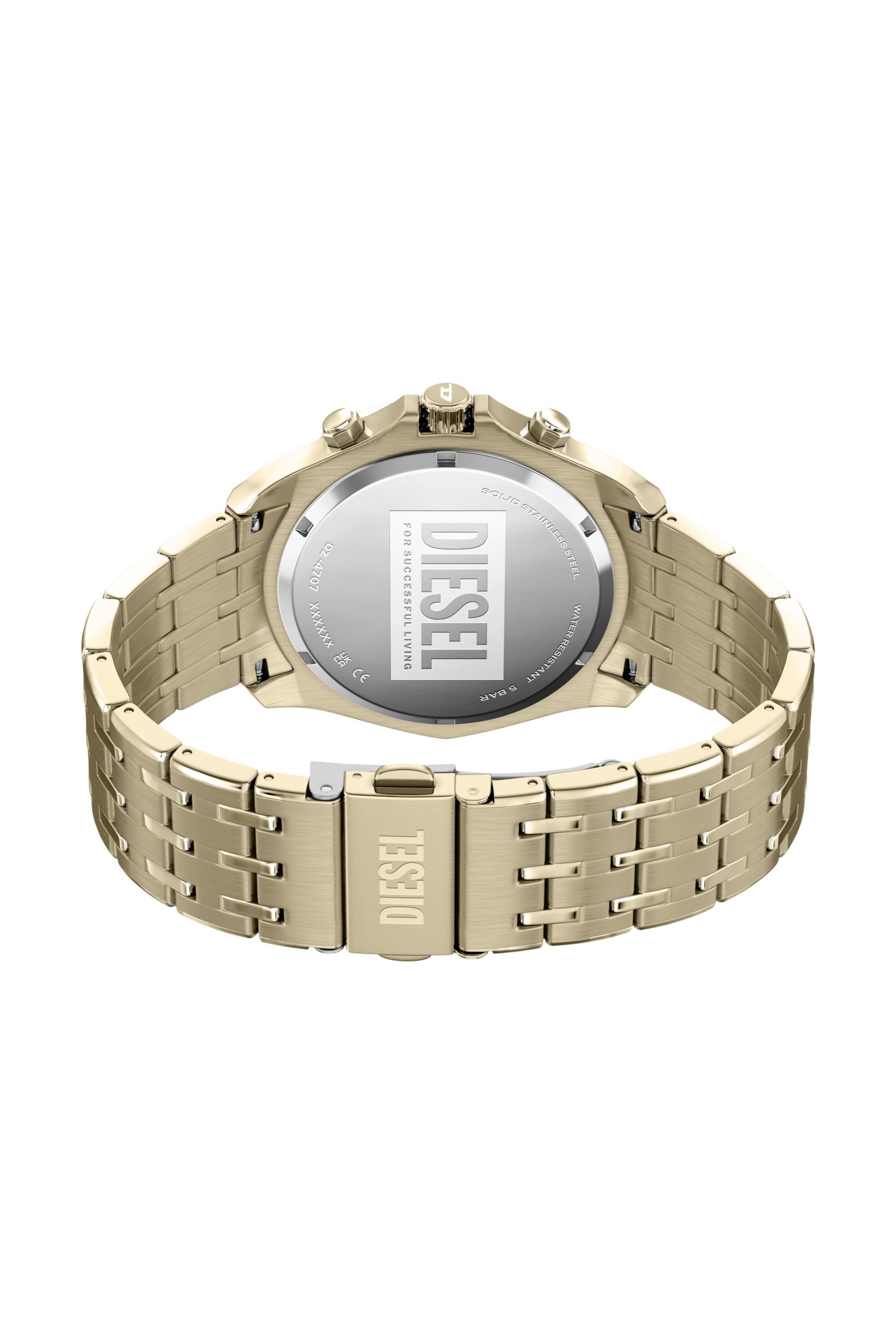 Diesel - DZ4707 WATCH, Male's Stinger Gold-Tone Stainless Steel Watch in ゴールド - 5