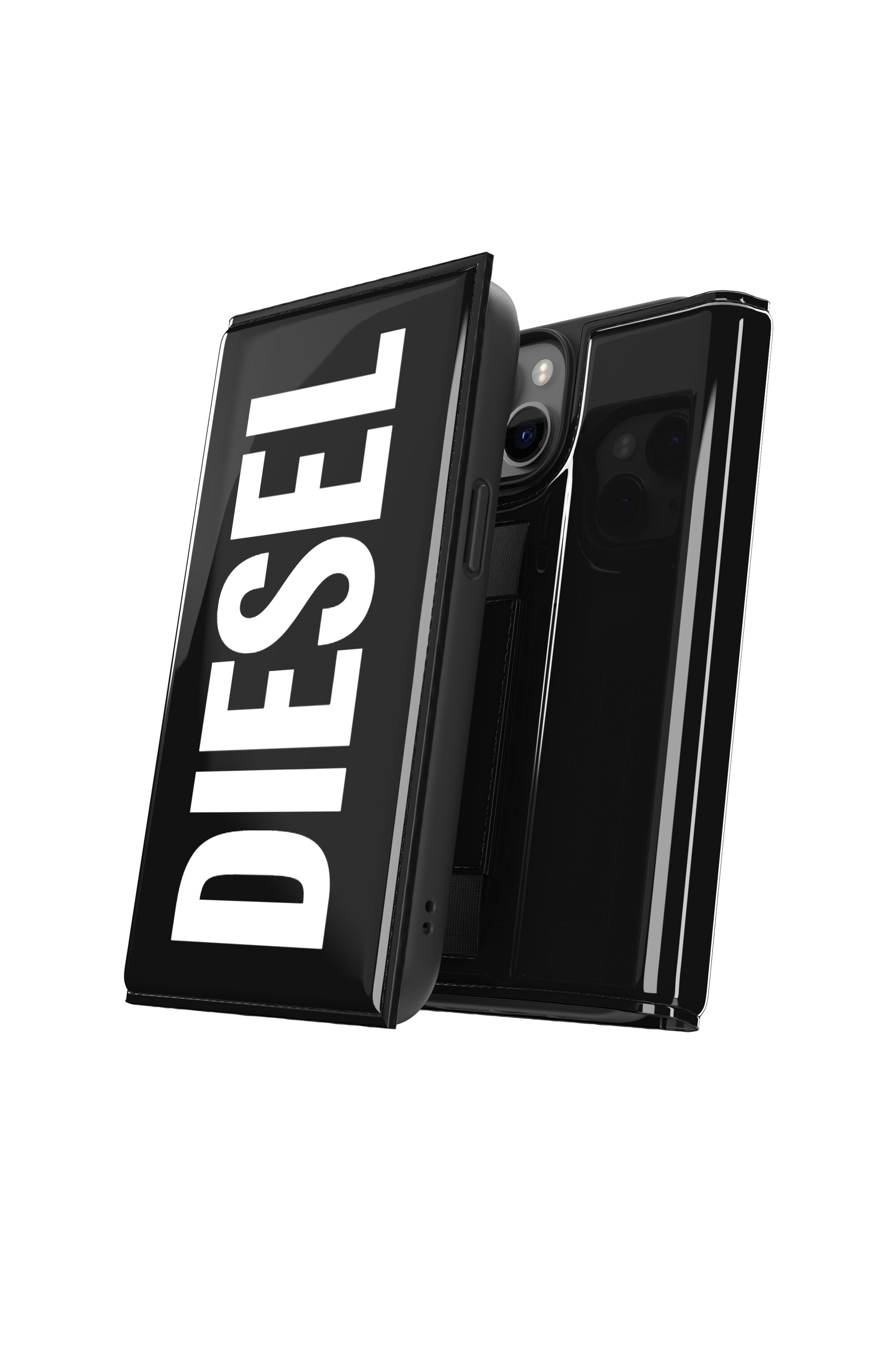 51502 BOOKLET CASE iPhone 14 対応 ケース｜ブラック｜ウィメンズ｜DIESEL