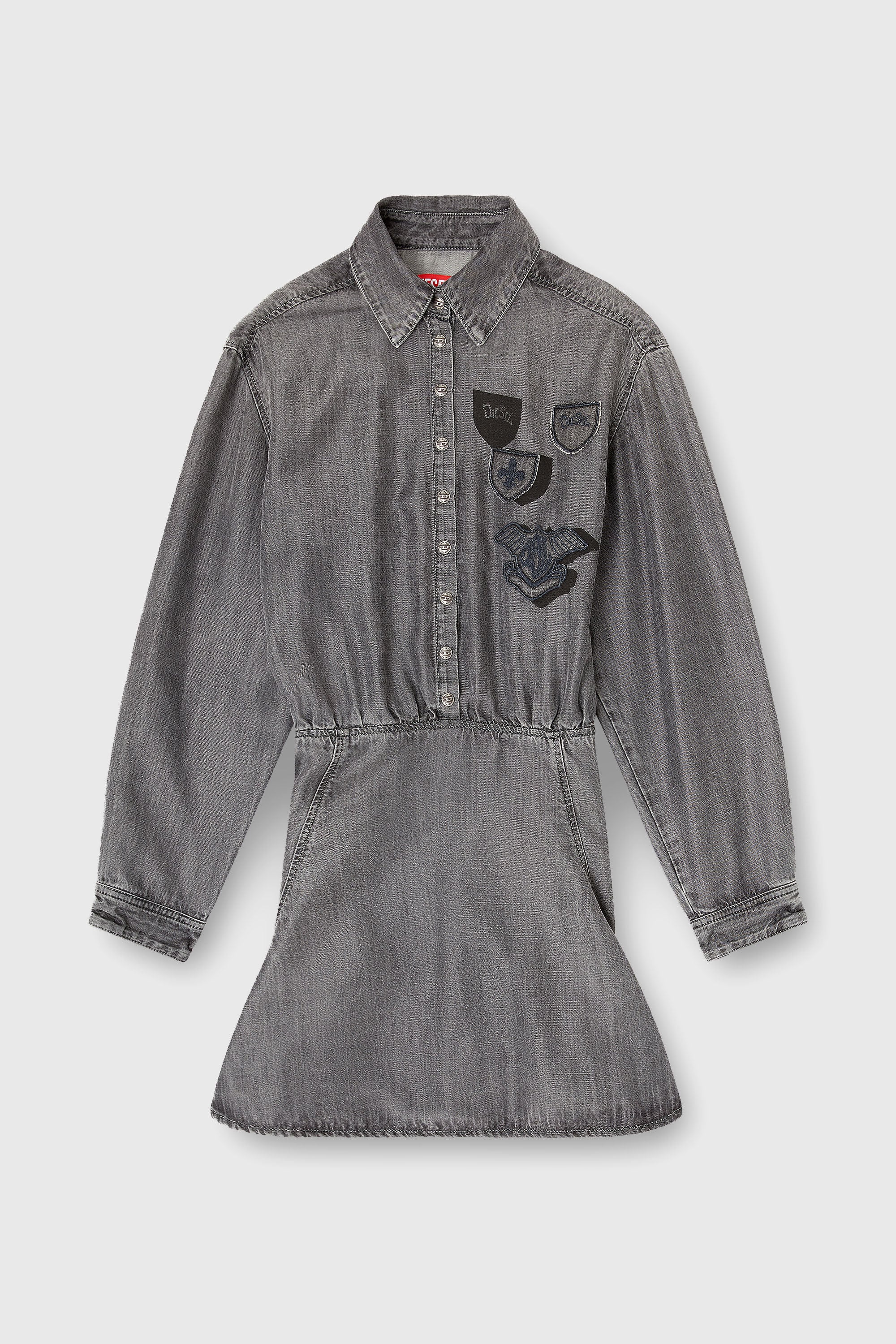 Diesel - DE-DREVIA-S, Female's デニムドレス in グレー - 2