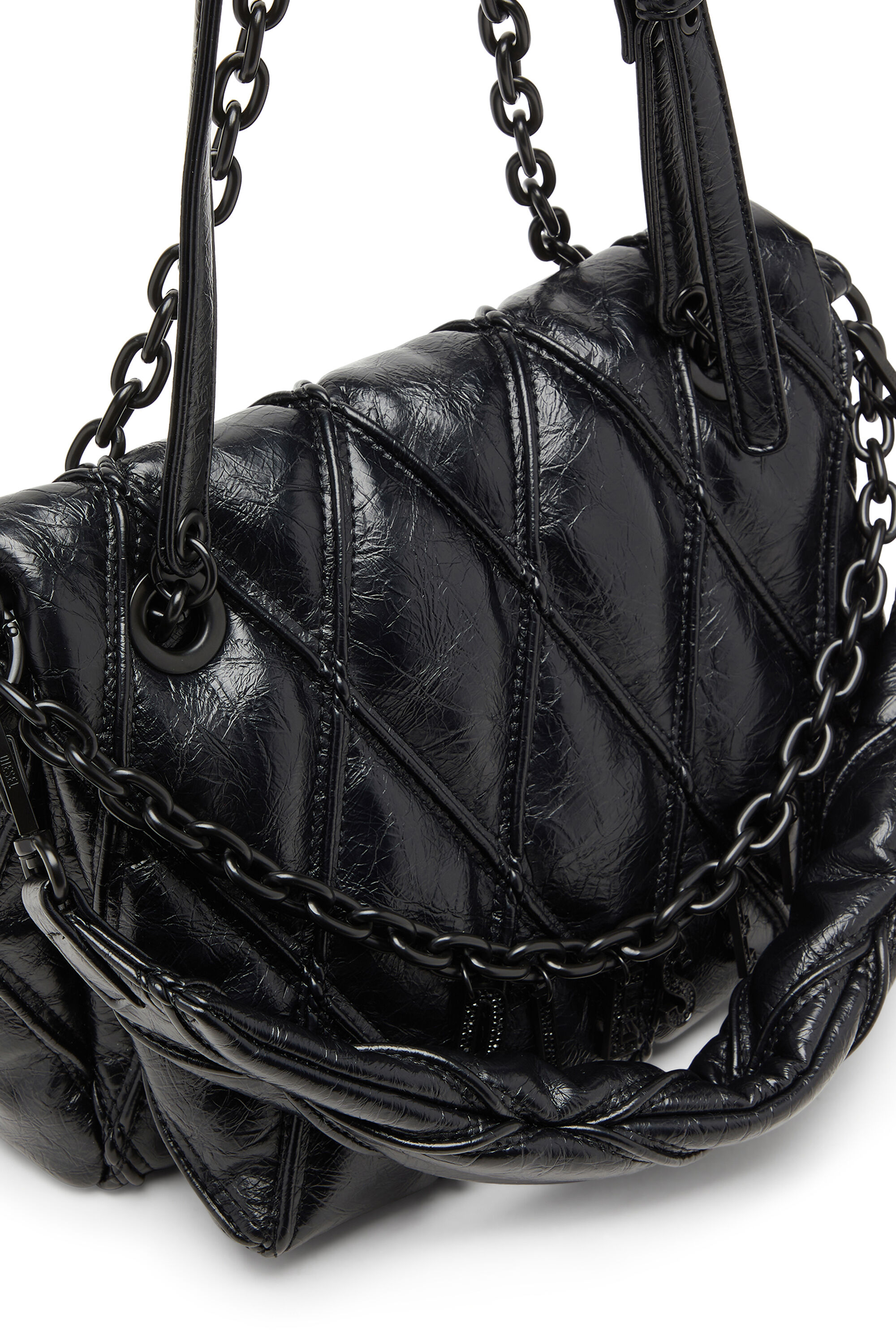 Diesel - CHARM-D SHOULDER M, Female's ショルダーバッグ M in ブラック - 7
