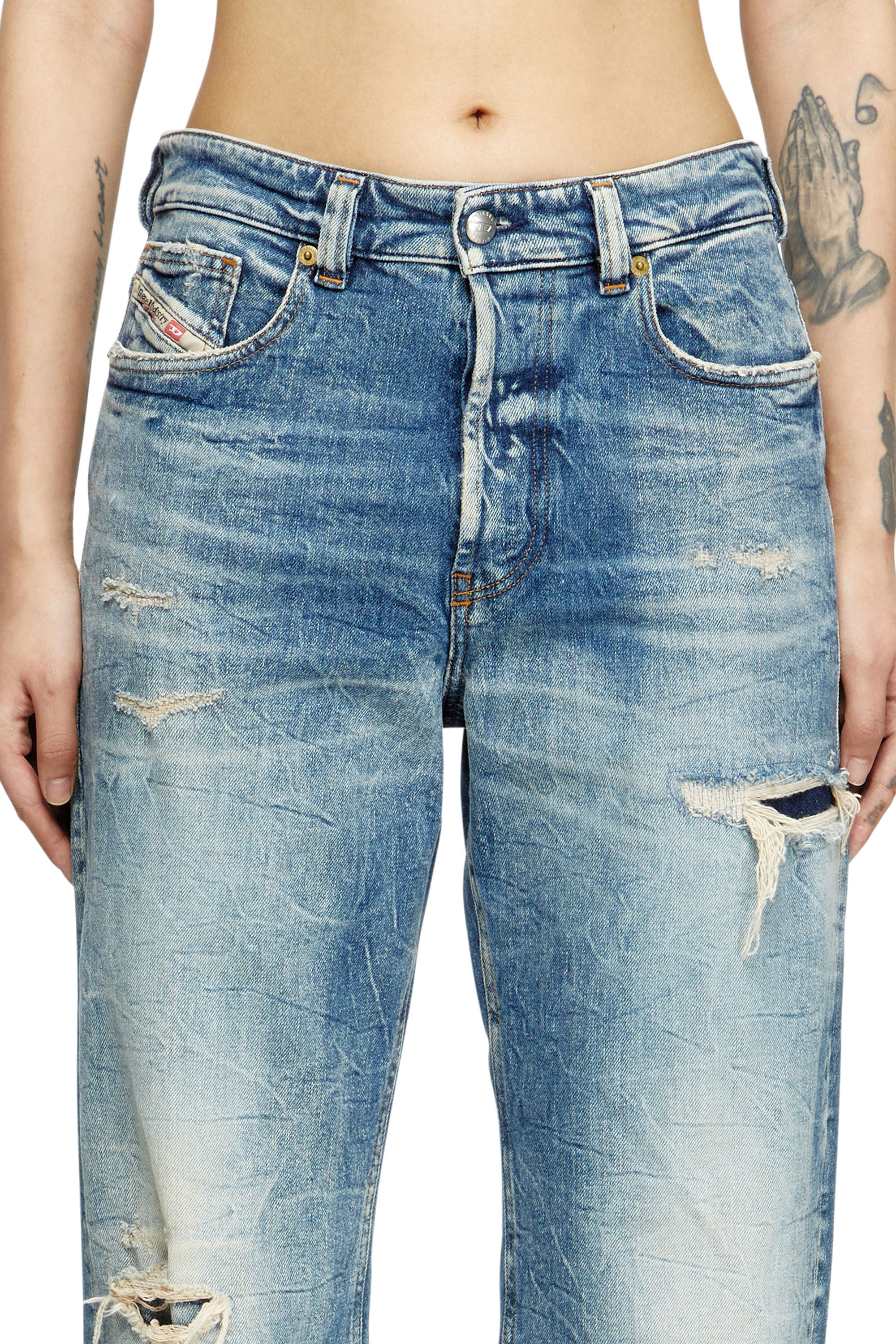 Diesel - Female's Regular Jeans 1988 D-Ark 007AY, ミディアムブルー - 5