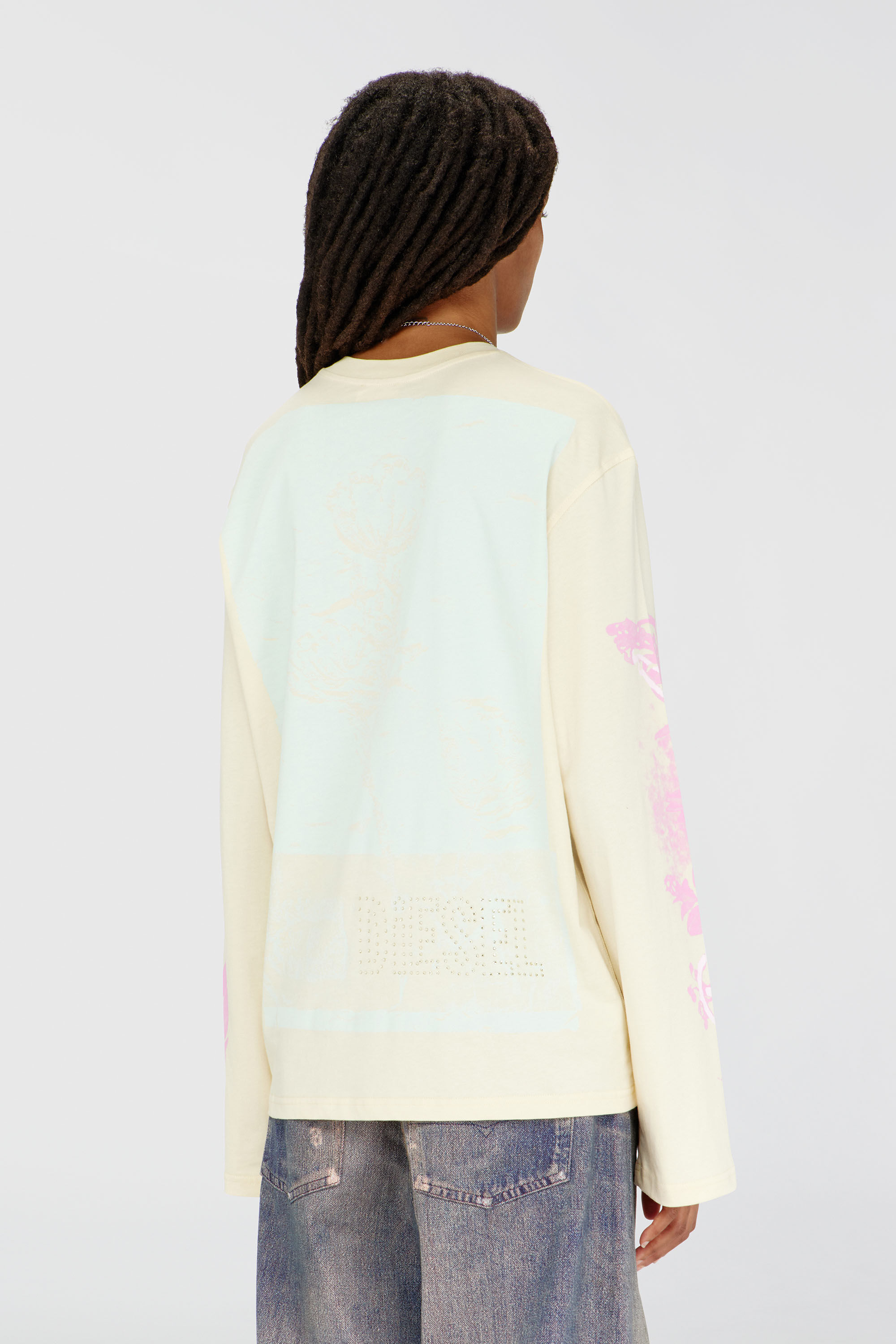 Diesel - T-HILARY-LS-AA3, Female's 長袖Tシャツ in イエロー - 4