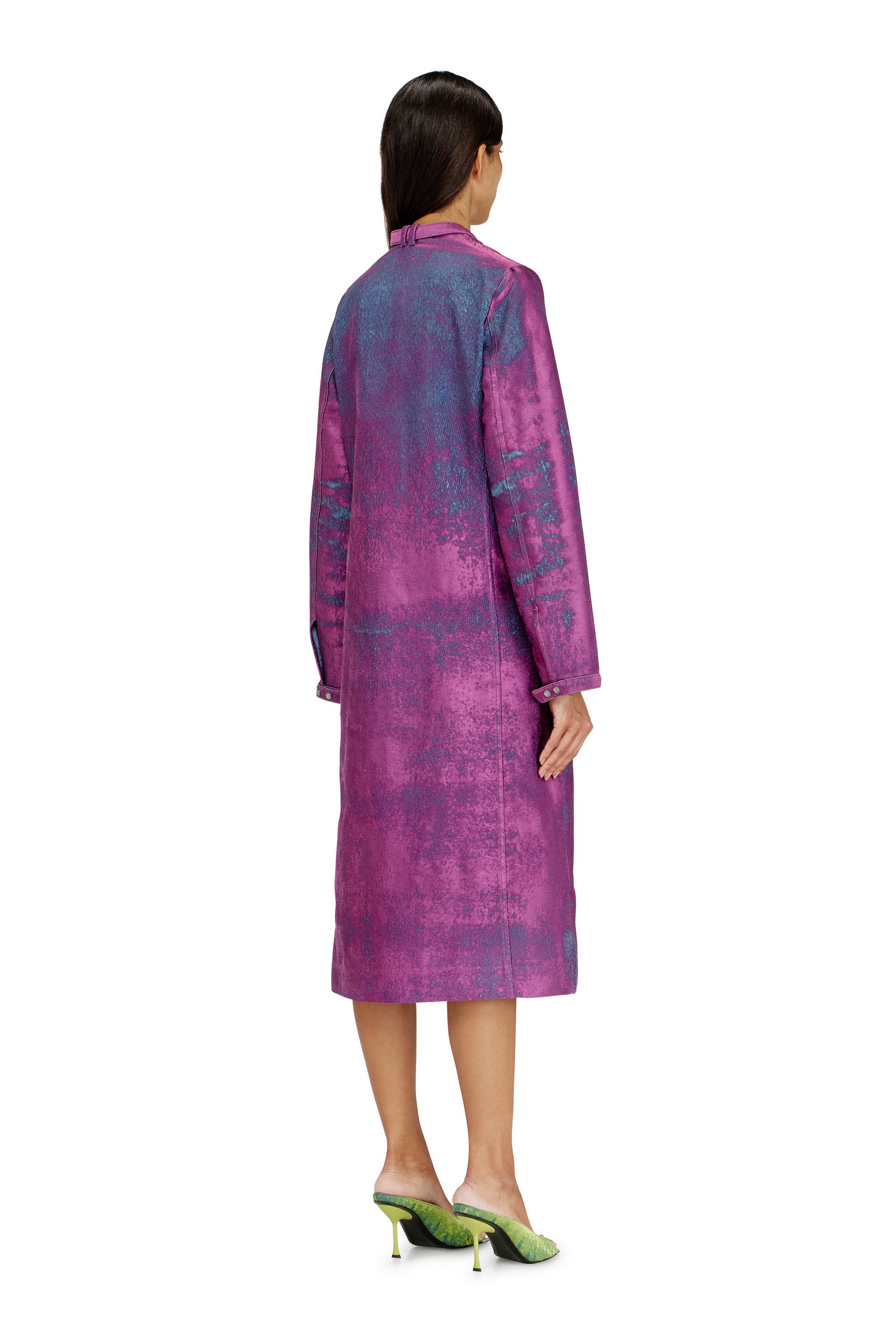 Diesel - DE-DELGAR-FSI, Female's Coat in coloured satin denim in バイオレット - 5