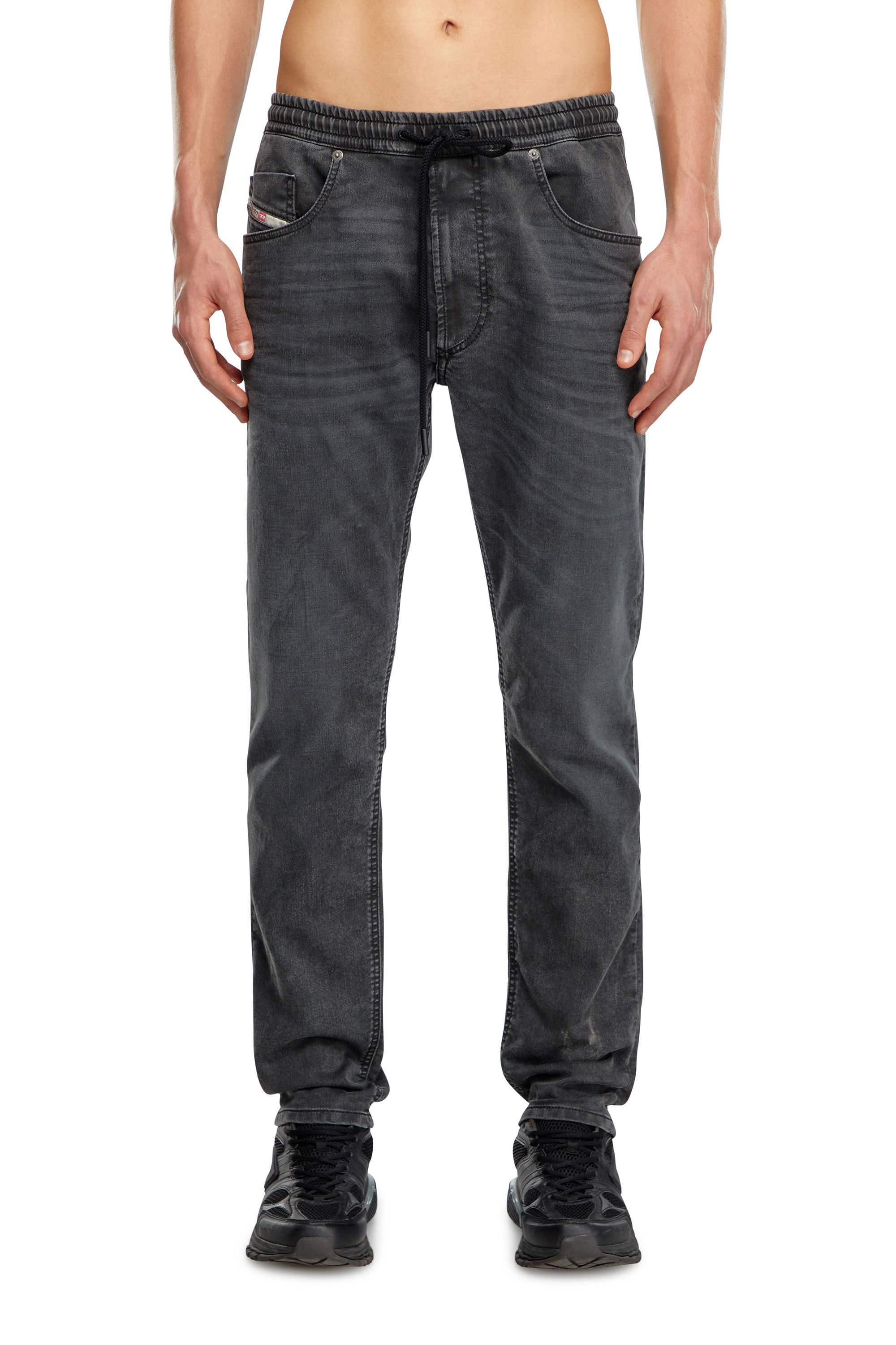 Diesel - Male's Regular 2030 D-Krooley Joggjeans® 09J75, ブラック/ダークグレー - 3