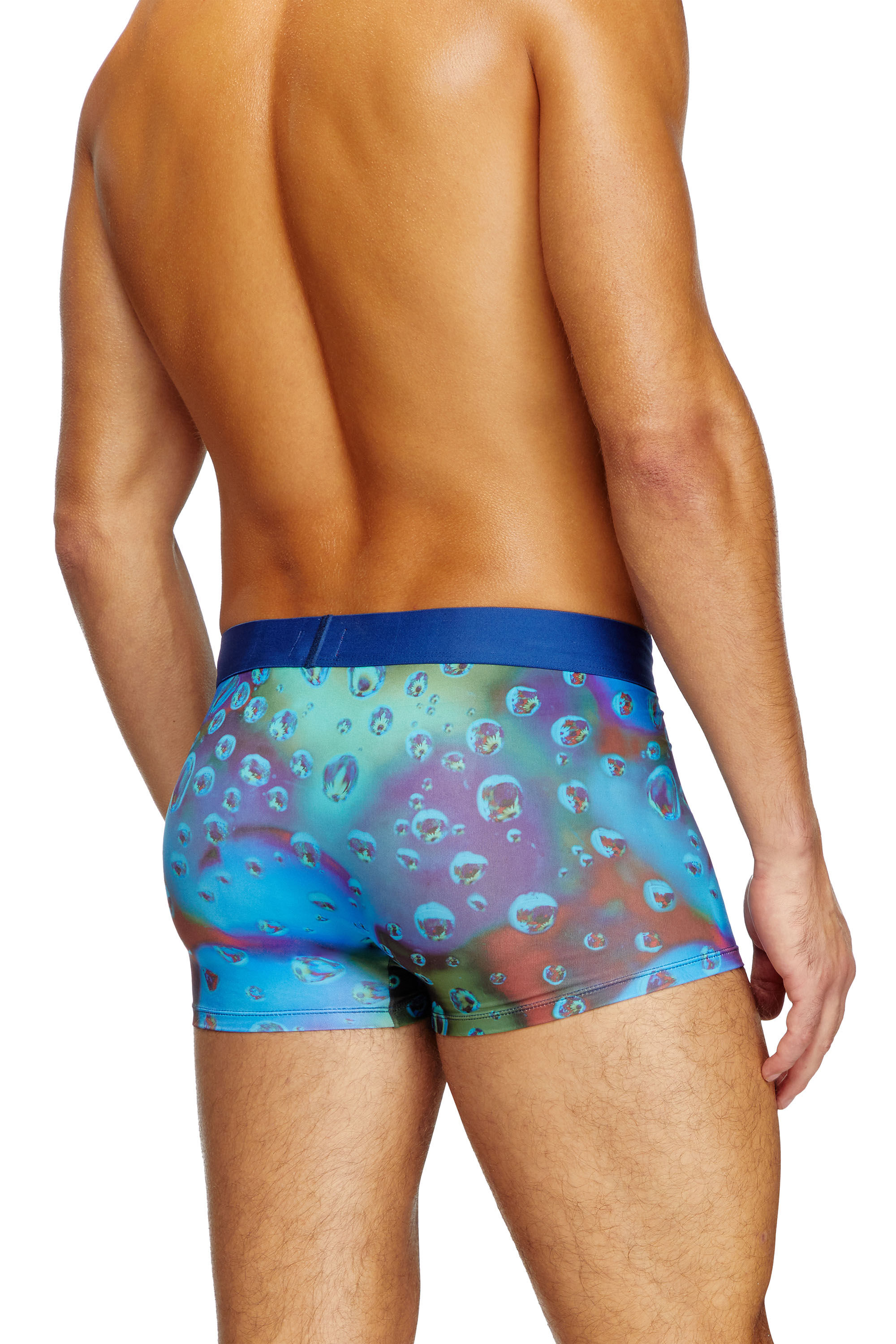 Diesel - DAMIEN-D-POP-40, Male's Boxer briefs with acid rain print in ブルー - 4