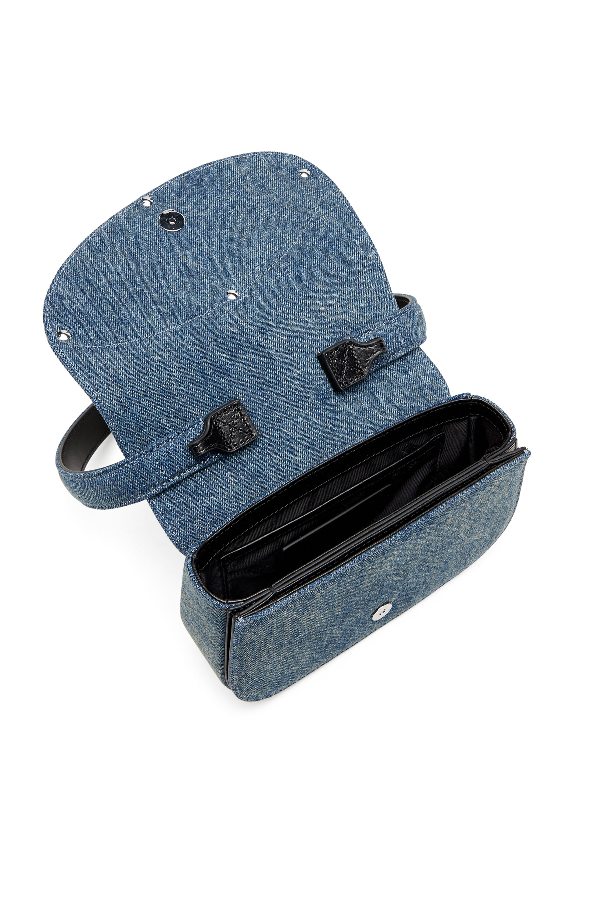 Diesel - 1DR, Female's 1DR-Iconic shoulder bag in solarised denim in ブルー - 5
