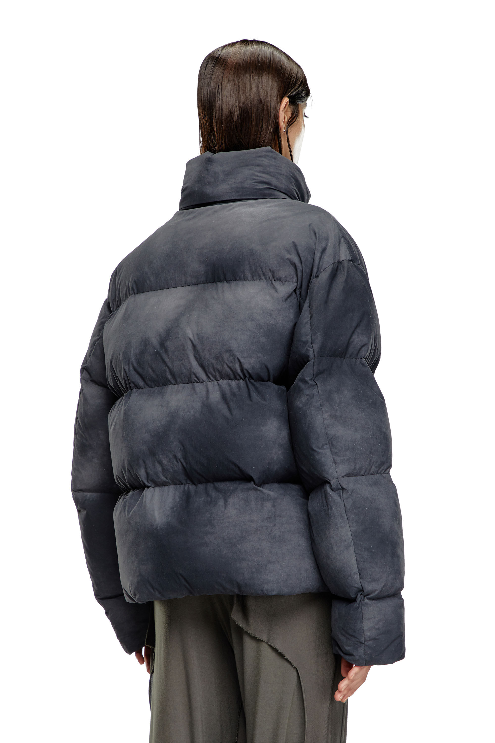 W-RAVEEL-FEM Down jacket with cloudy effect｜グレー｜ウィメンズ｜DIESEL