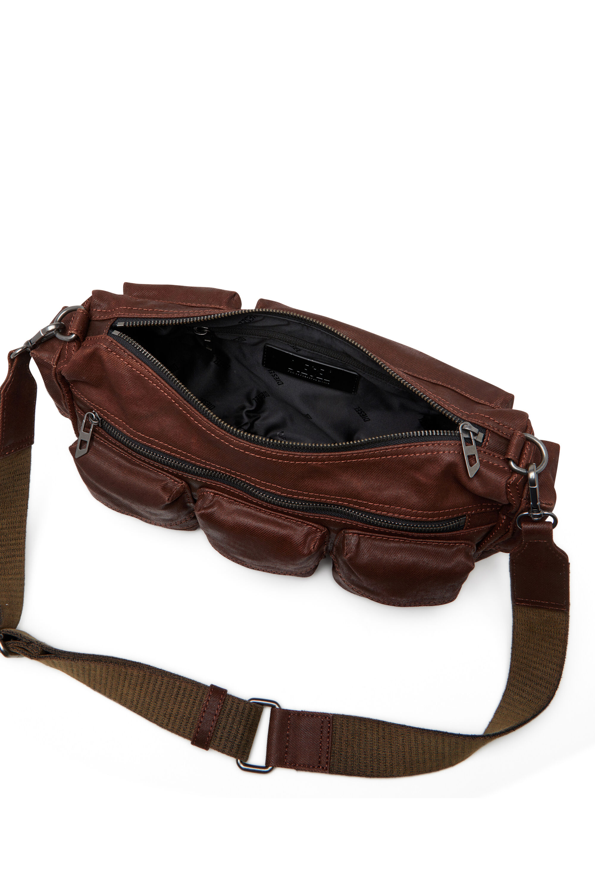 Diesel - MULTI-PKTS SHOULDER BAG X, Unisex's クロスボディバッグ in ブラウン - 6
