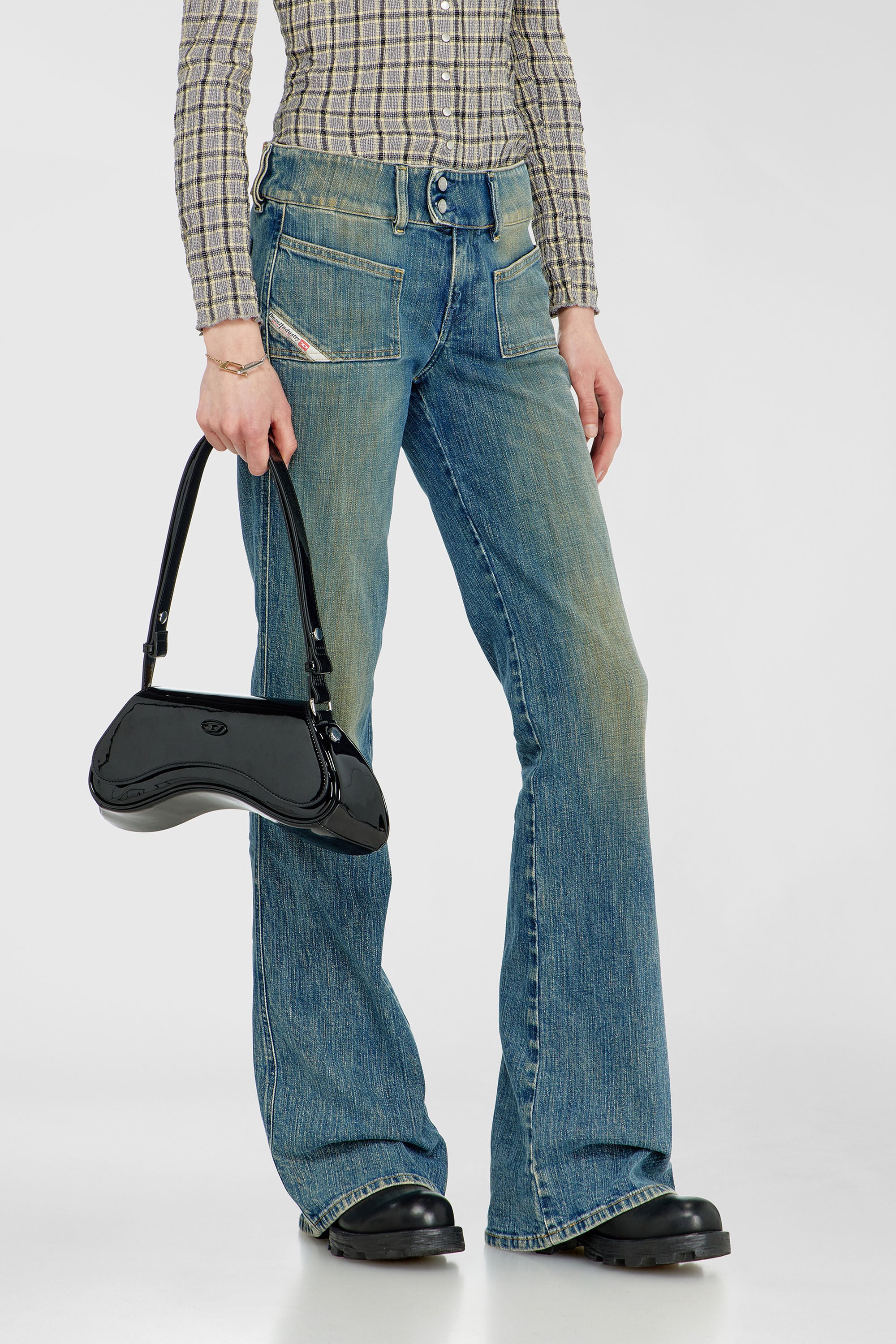Diesel - Female's Bootcut Jeans D-Hush 007EJ, ミディアムブルー - 7